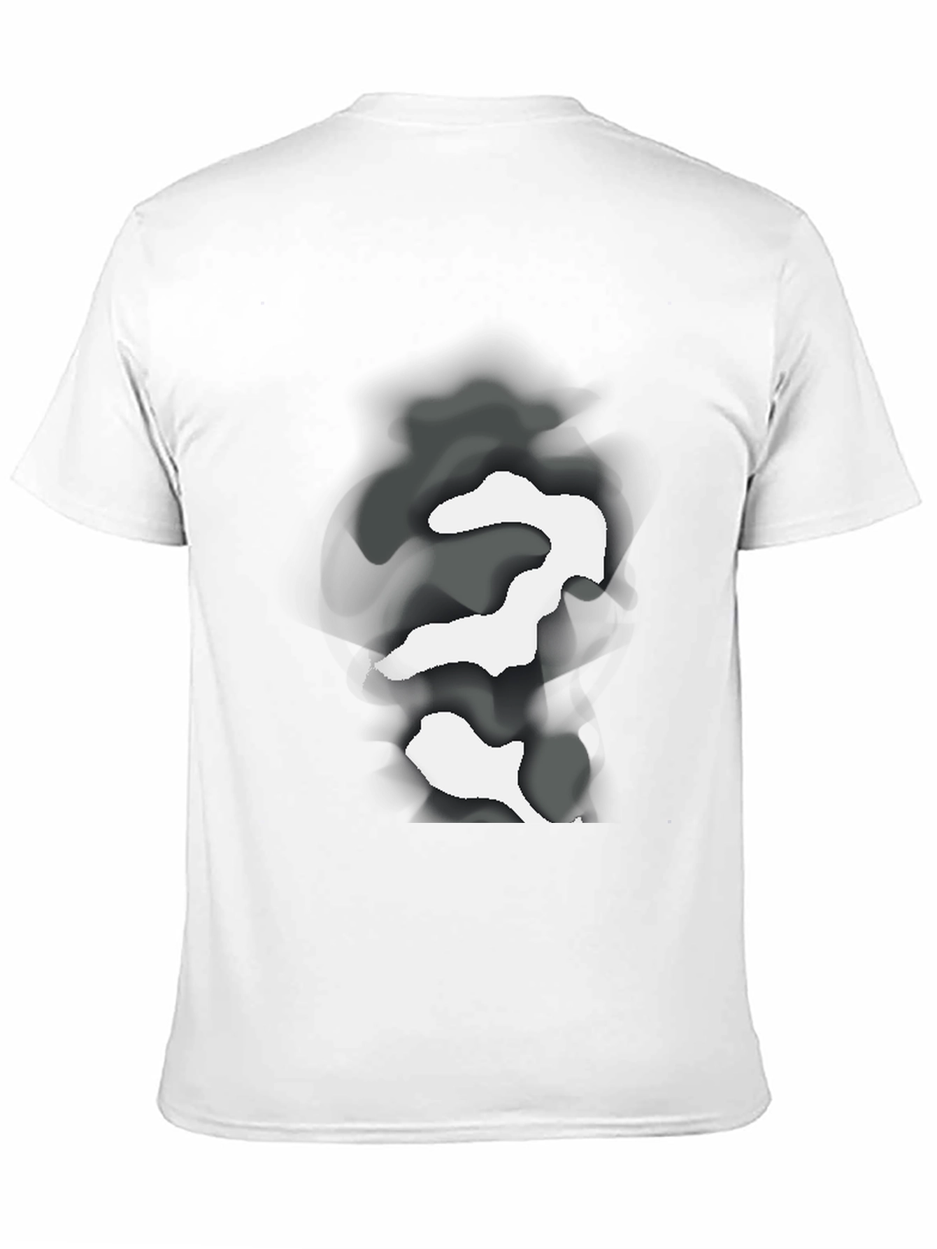 Black Abstract Camo Graphic Black T-Shirt view 11
