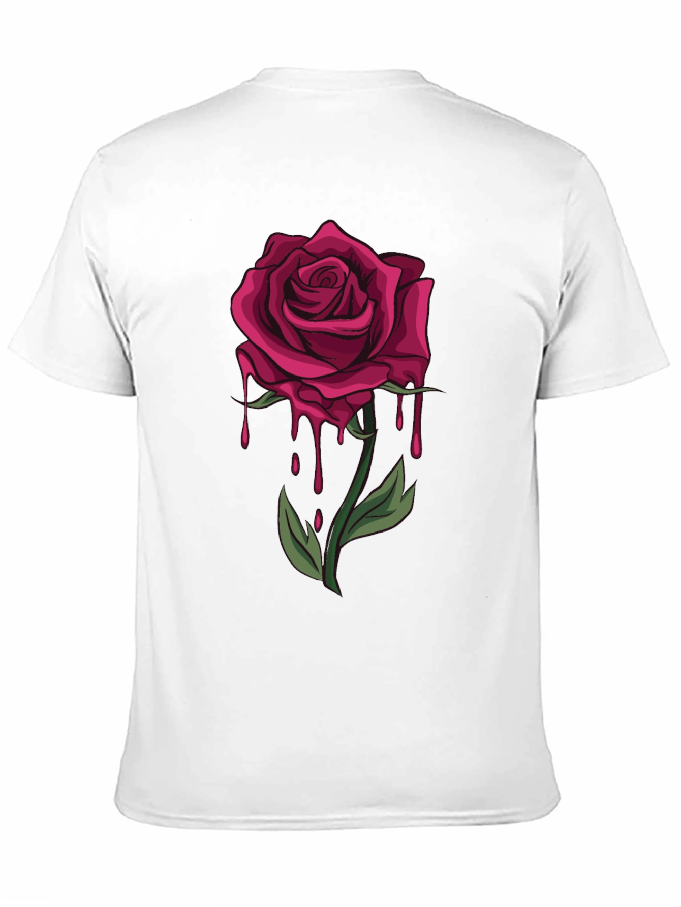Dripping Rose Graphic T-Shirt - Bold & Stylish - 11