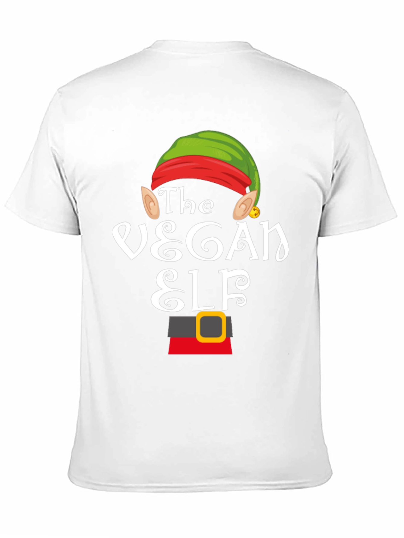 Black Vegan Elf T-Shirt - Holiday Festive Apparel view 11