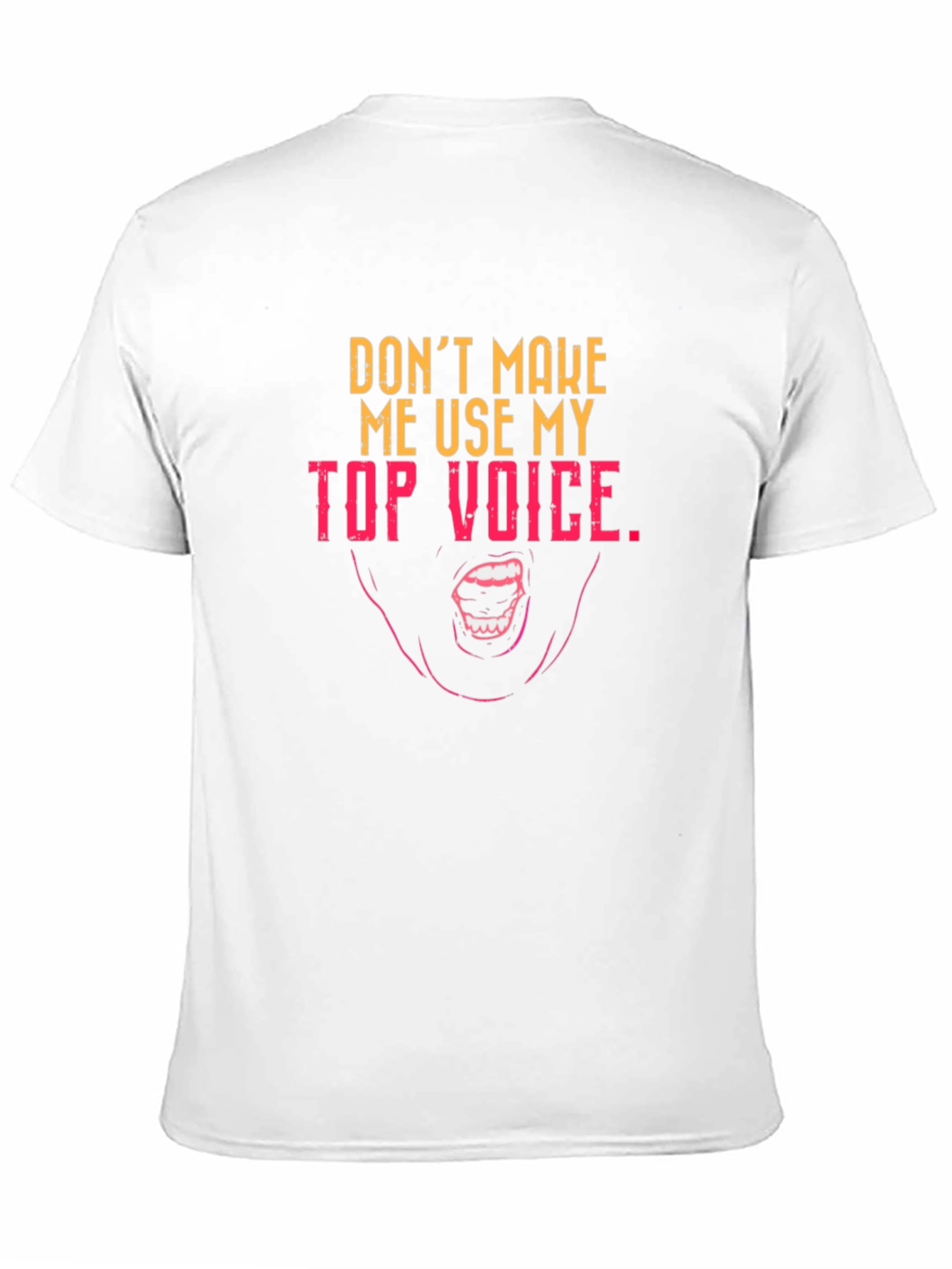 Black Top Voice Graphic Tee - Funny Sarcastic T-Shirt view 11
