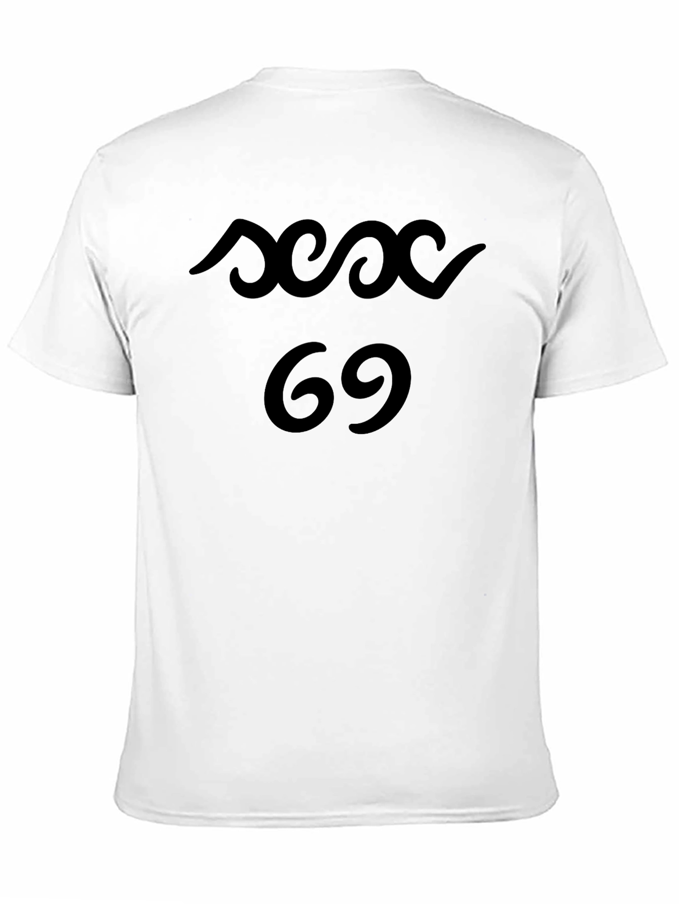 Black Sex 69 Graphic Tee - Adult Humor Black T-Shirt view 11