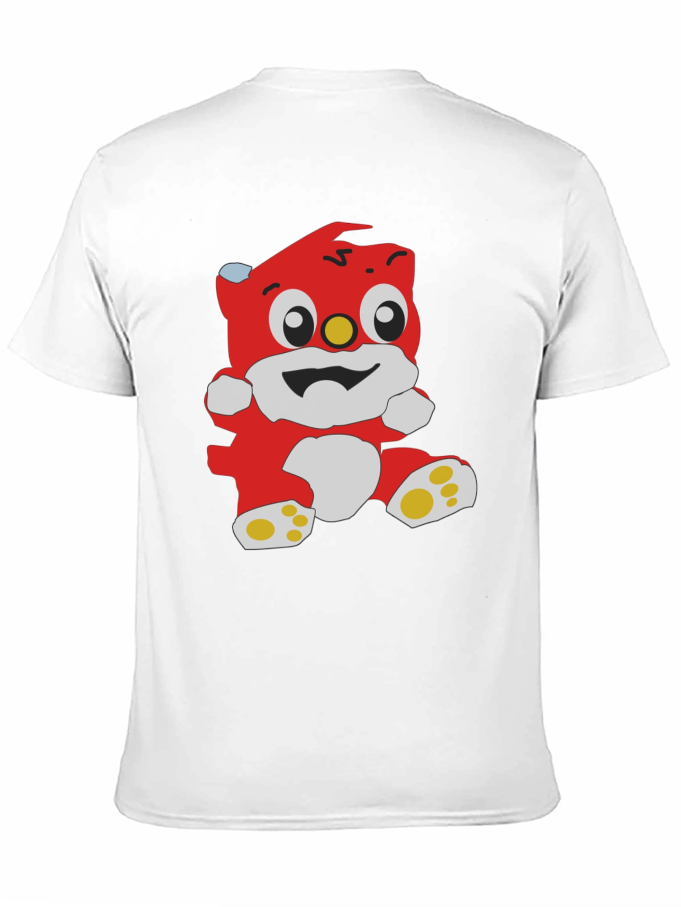 Black Cartoon Bear Graphic Black T-Shirt view 11