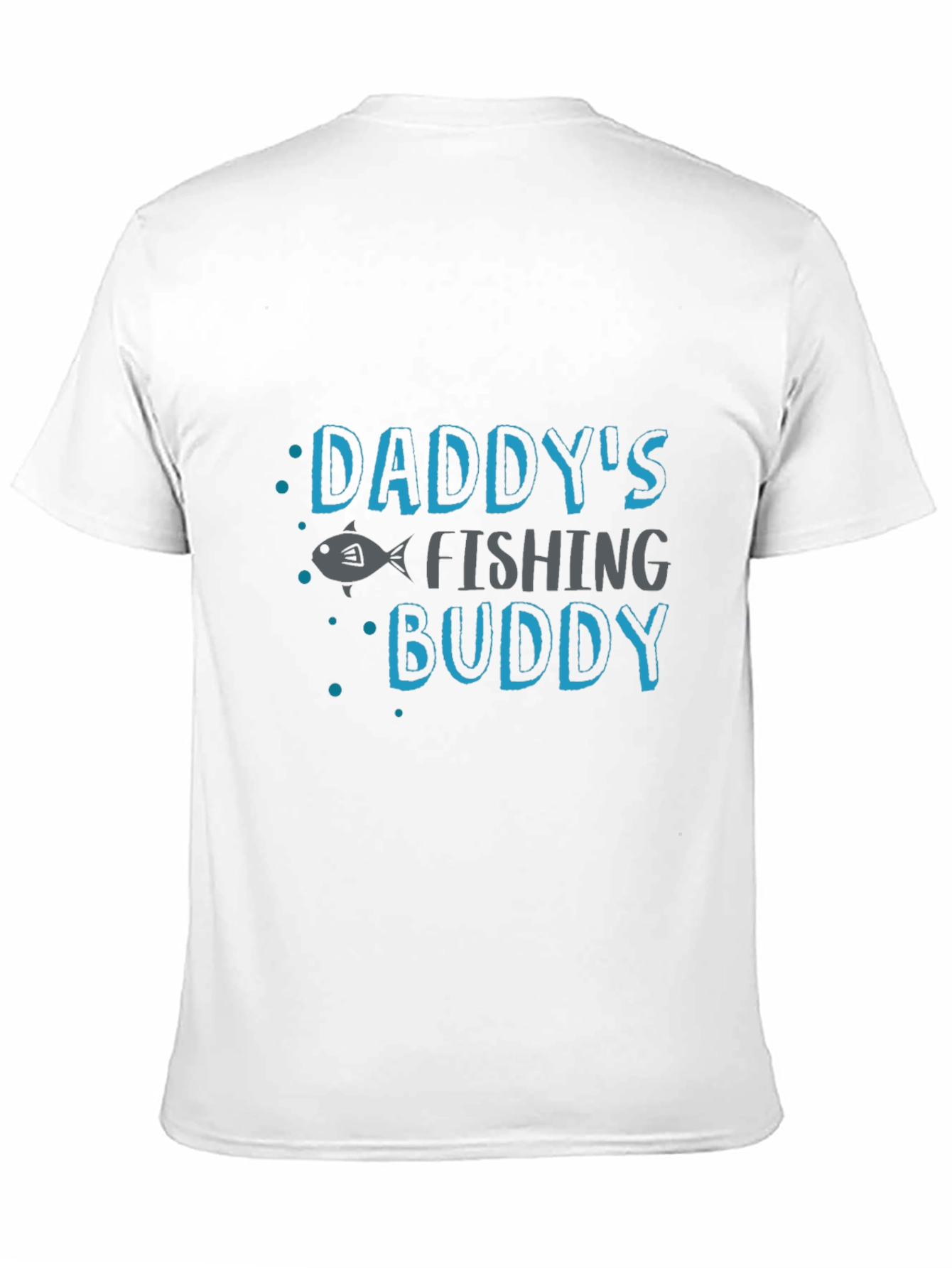 Black Daddy's Fishing Buddy Black T-Shirt view 11