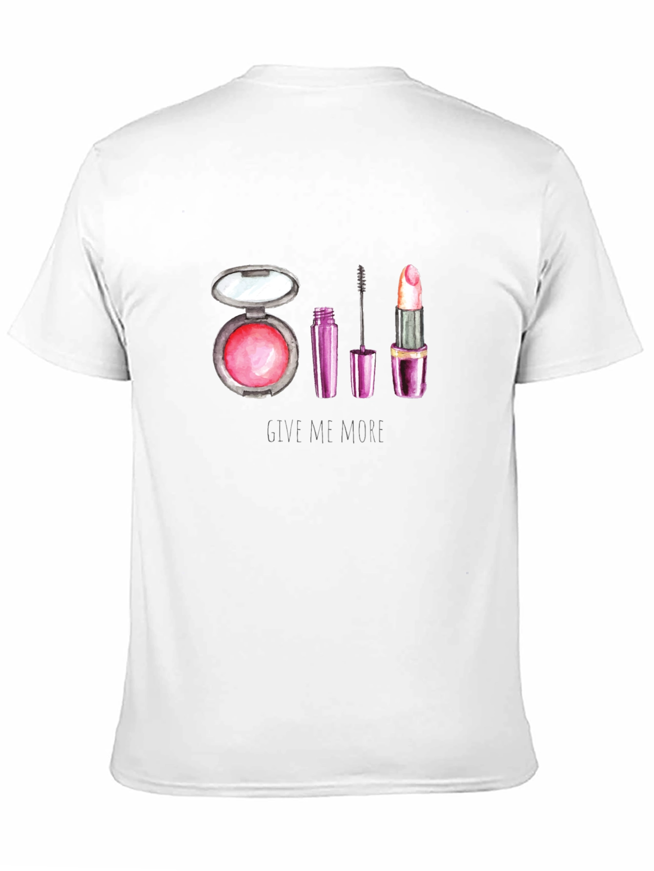 Black Makeup Lover's T-Shirt: Give Me More Glam! view 11