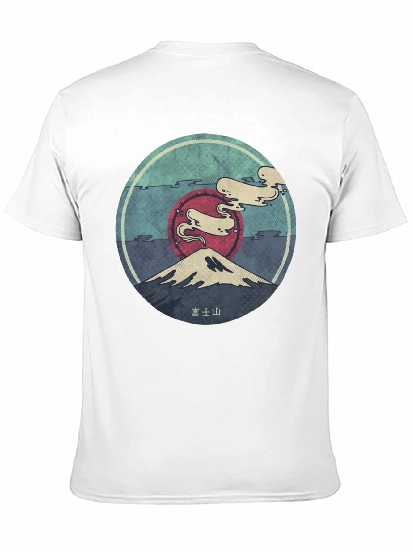 Black Mount Fuji Graphic Tee - Unisex Black T-Shirt view 11