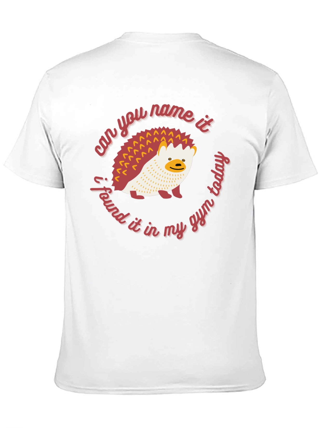 Black Funny Hedgehog Gym T-Shirt - Can You Name It? view 11