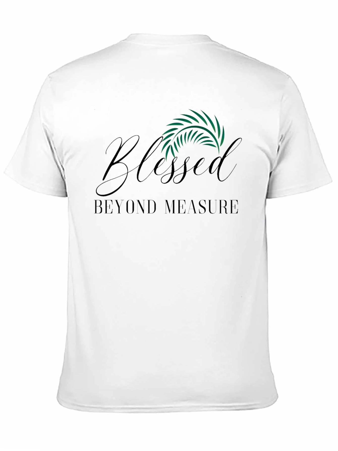 Black Blessed Beyond Measure Black Graphic Tee view 11