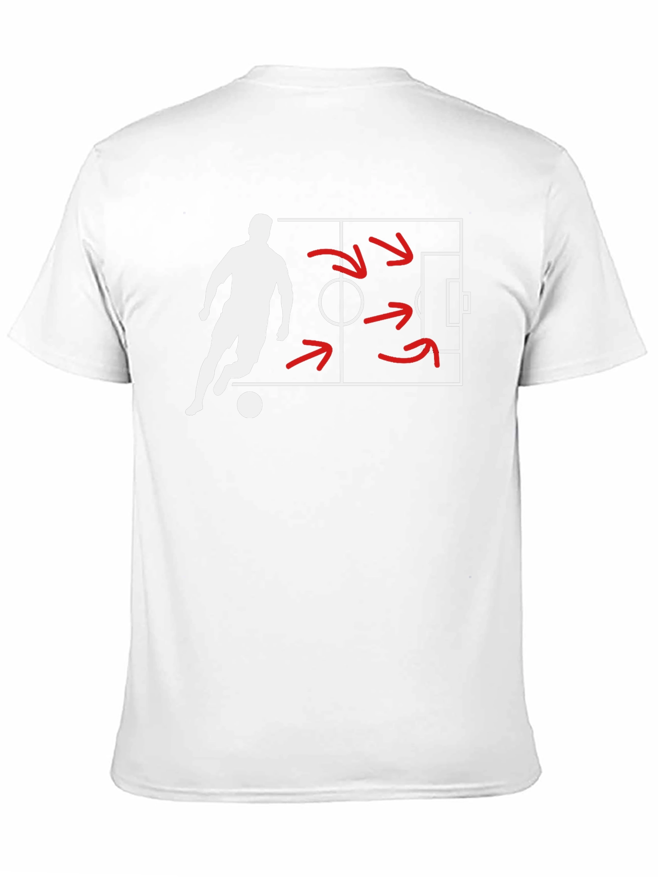 Black Soccer Strategy Black T-Shirt view 11