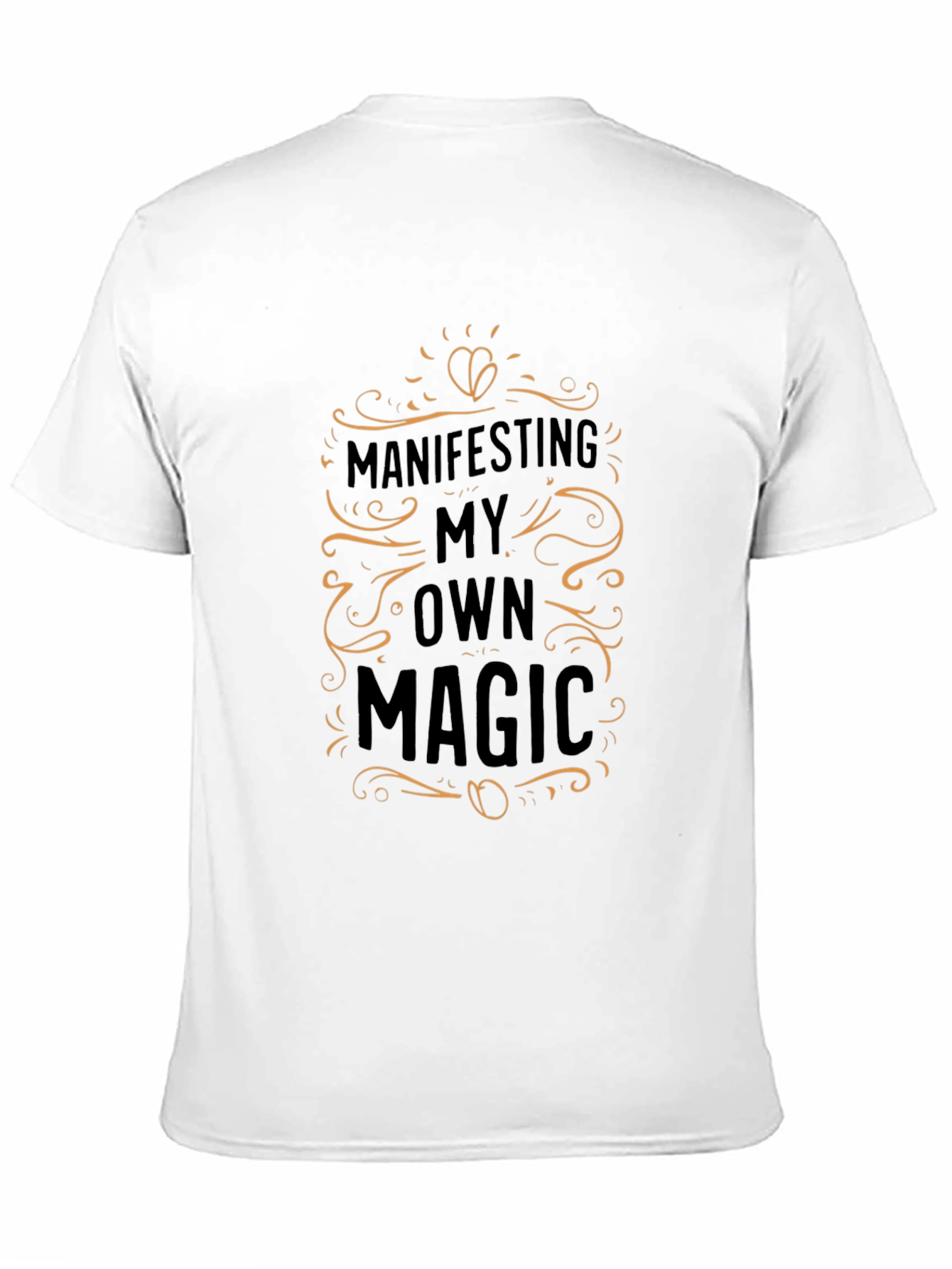 Black Manifesting Magic Graphic Tee - Black Unisex T-Shirt view 11