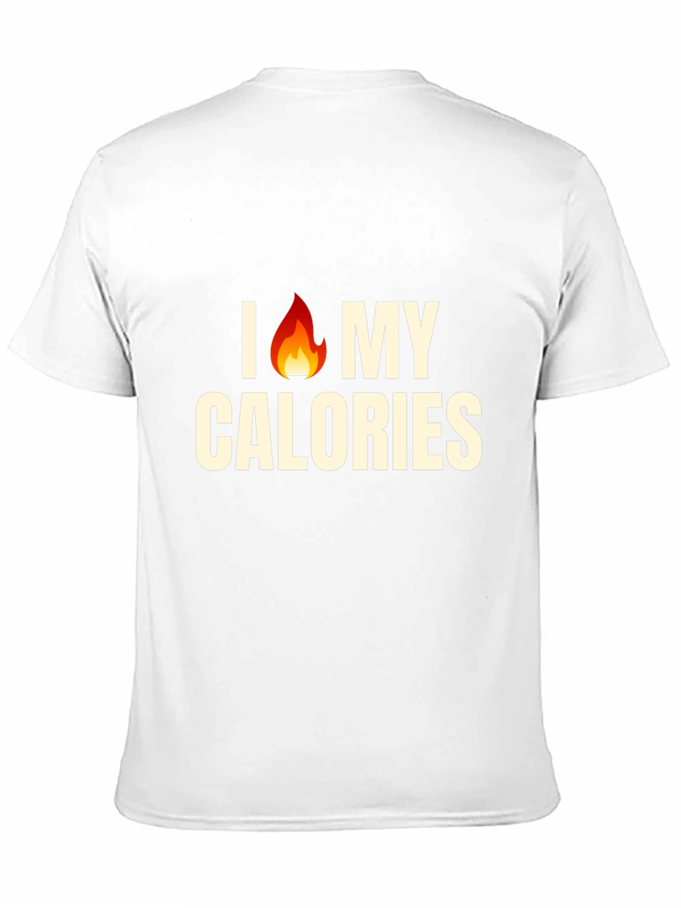 Black I Burn My Calories T-Shirt - Funny Gym Workout Tee view 11