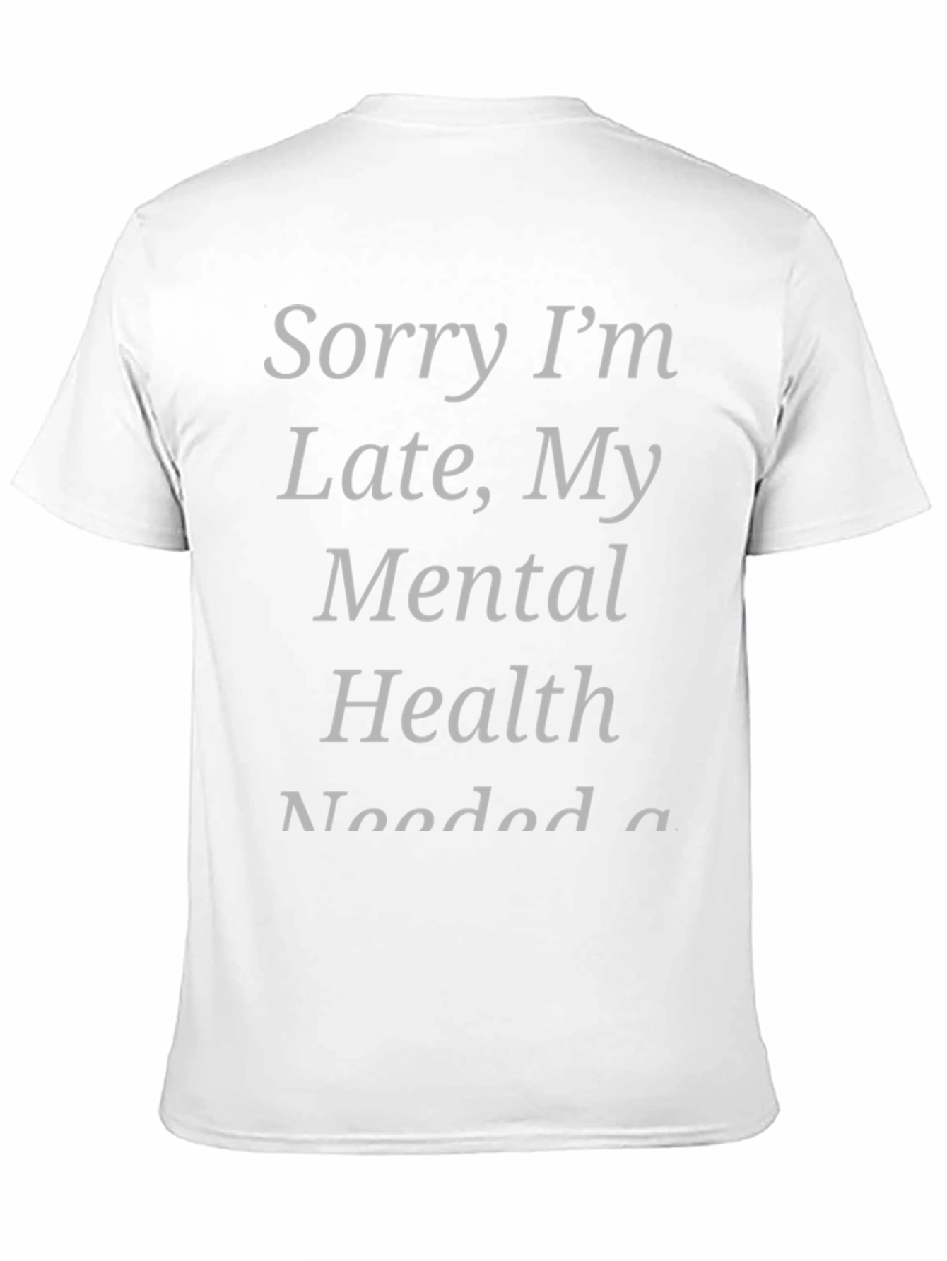 Black Funny Mental Health T-Shirt view 11