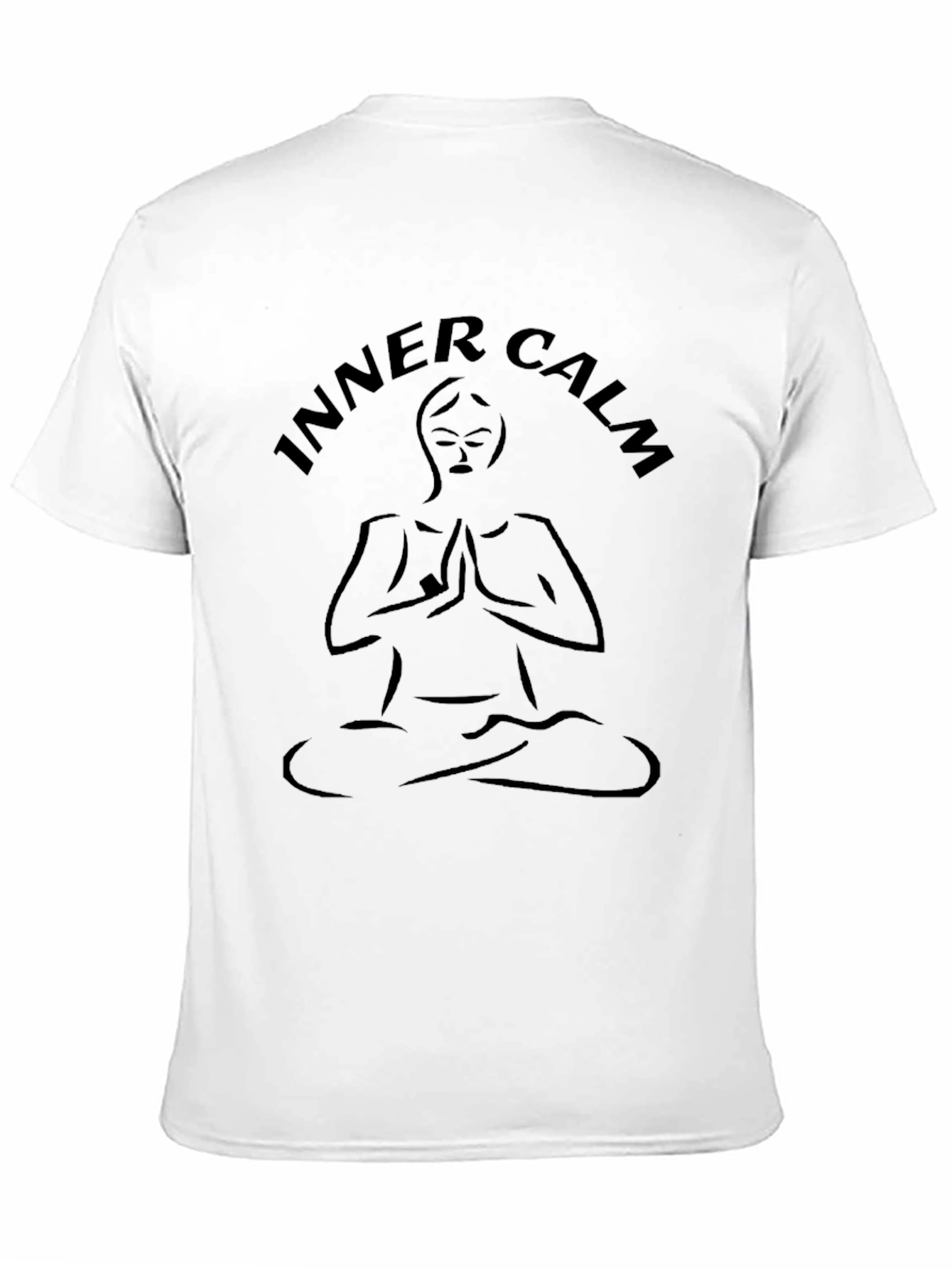 Black Inner Calm Yoga Graphic T-Shirt view 11
