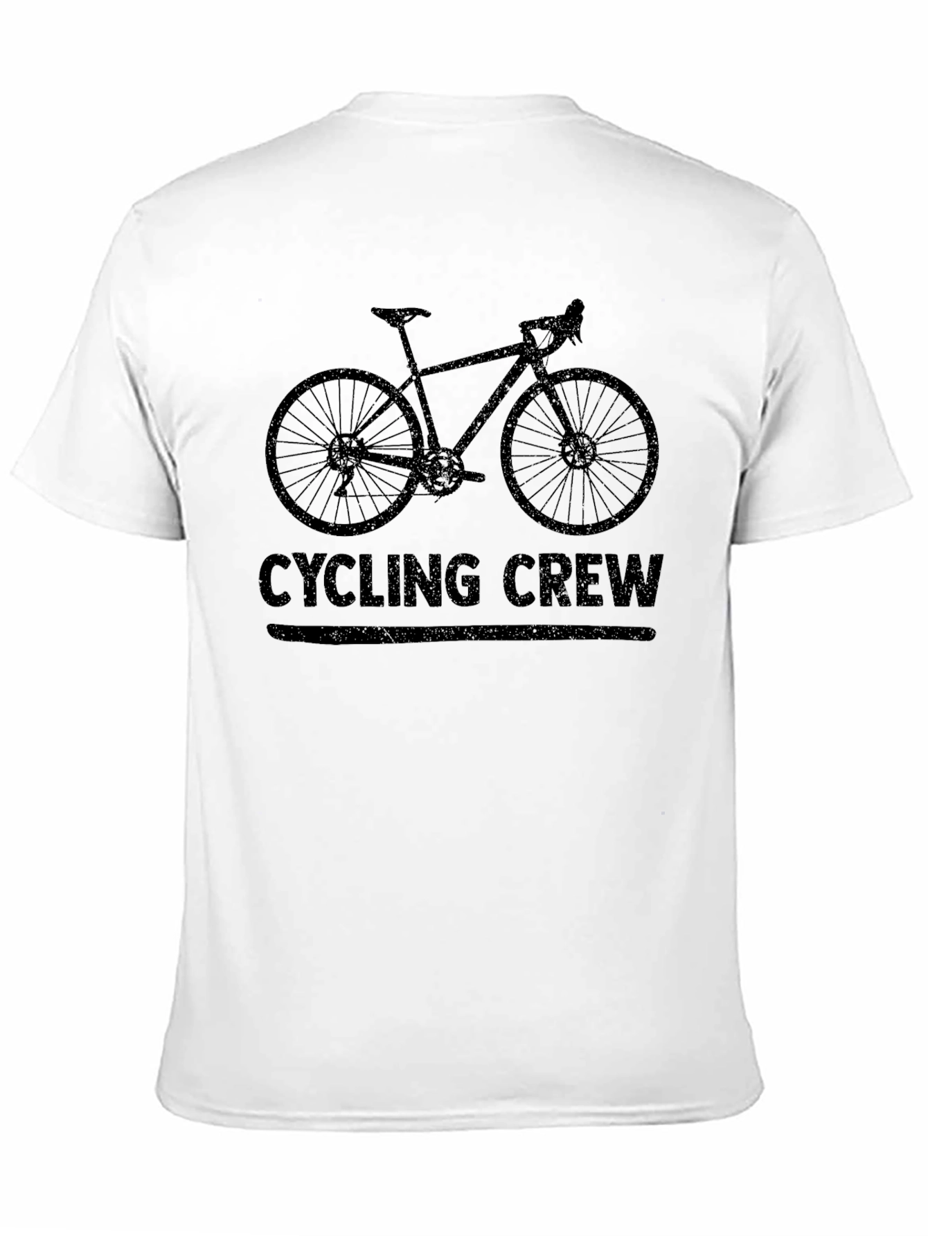 Black Cycling Crew Black Graphic Tee Shirt view 11
