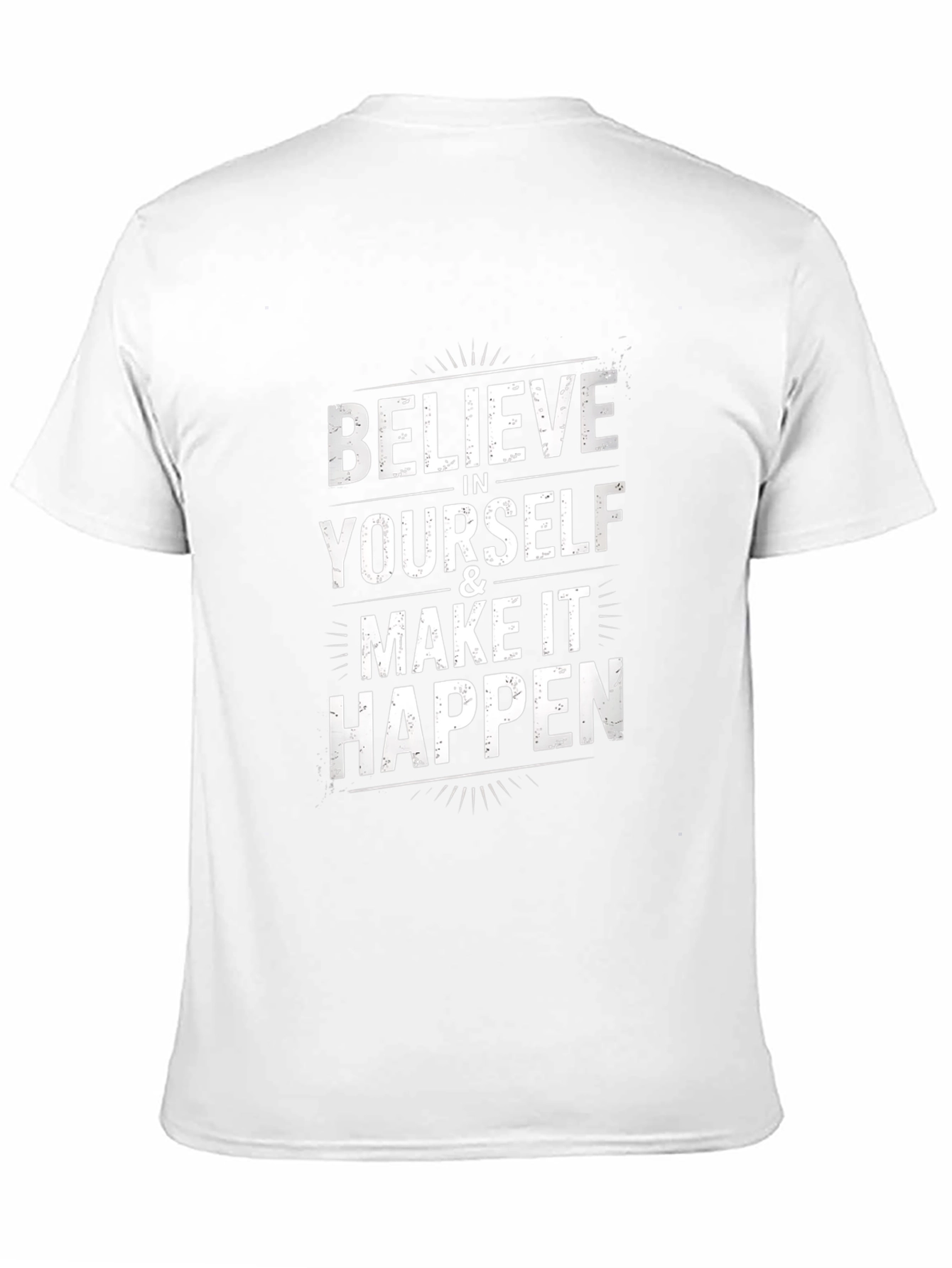 Black Believe in Yourself T-Shirt - Motivational Tee view 11