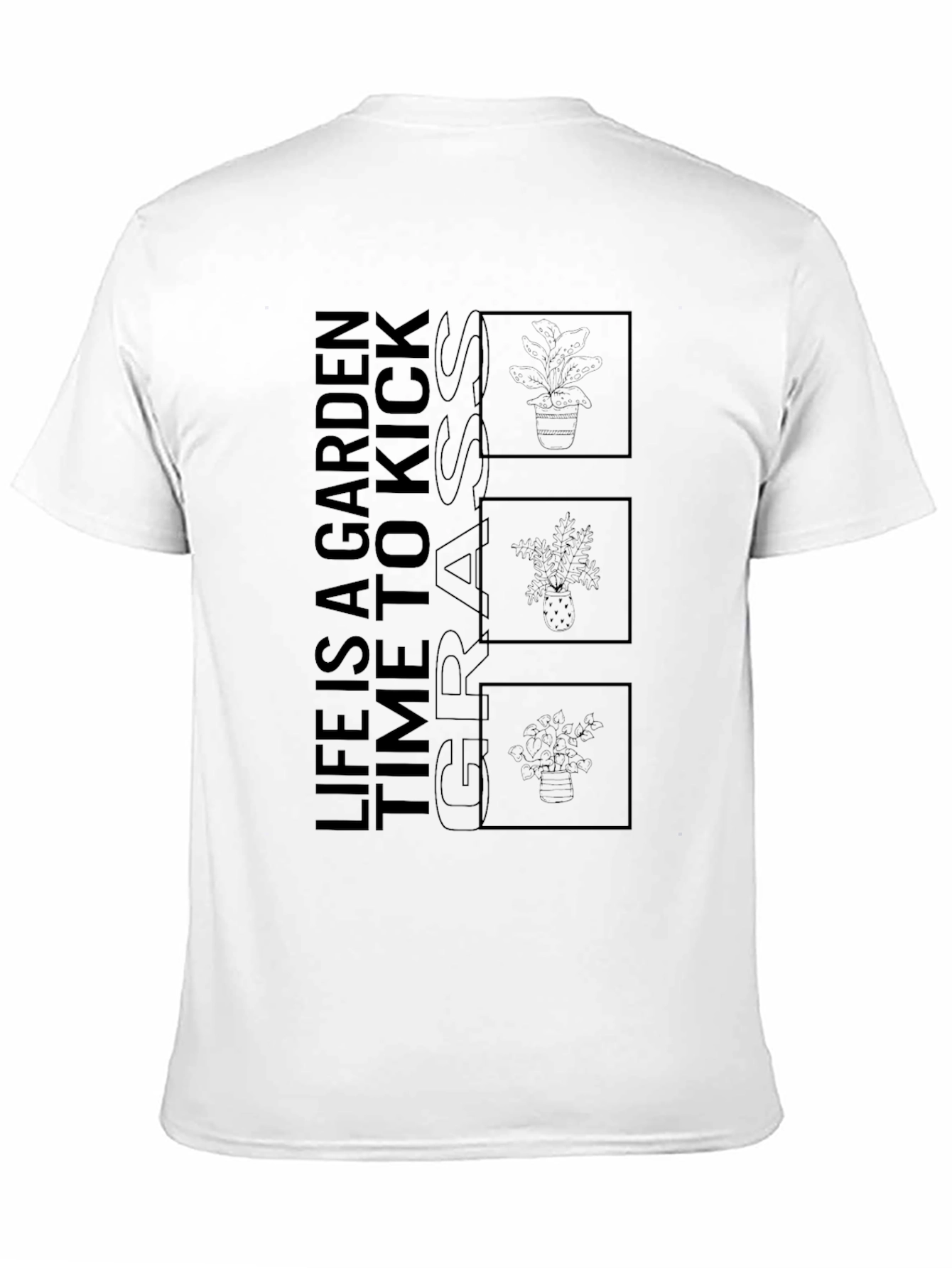 Black Life Is A Garden Black Graphic Tee view 11