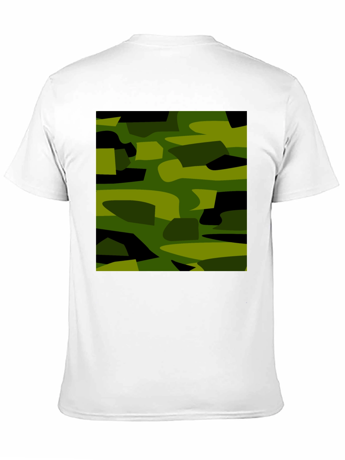 Black Camouflage Graphic Print Black T-Shirt view 11