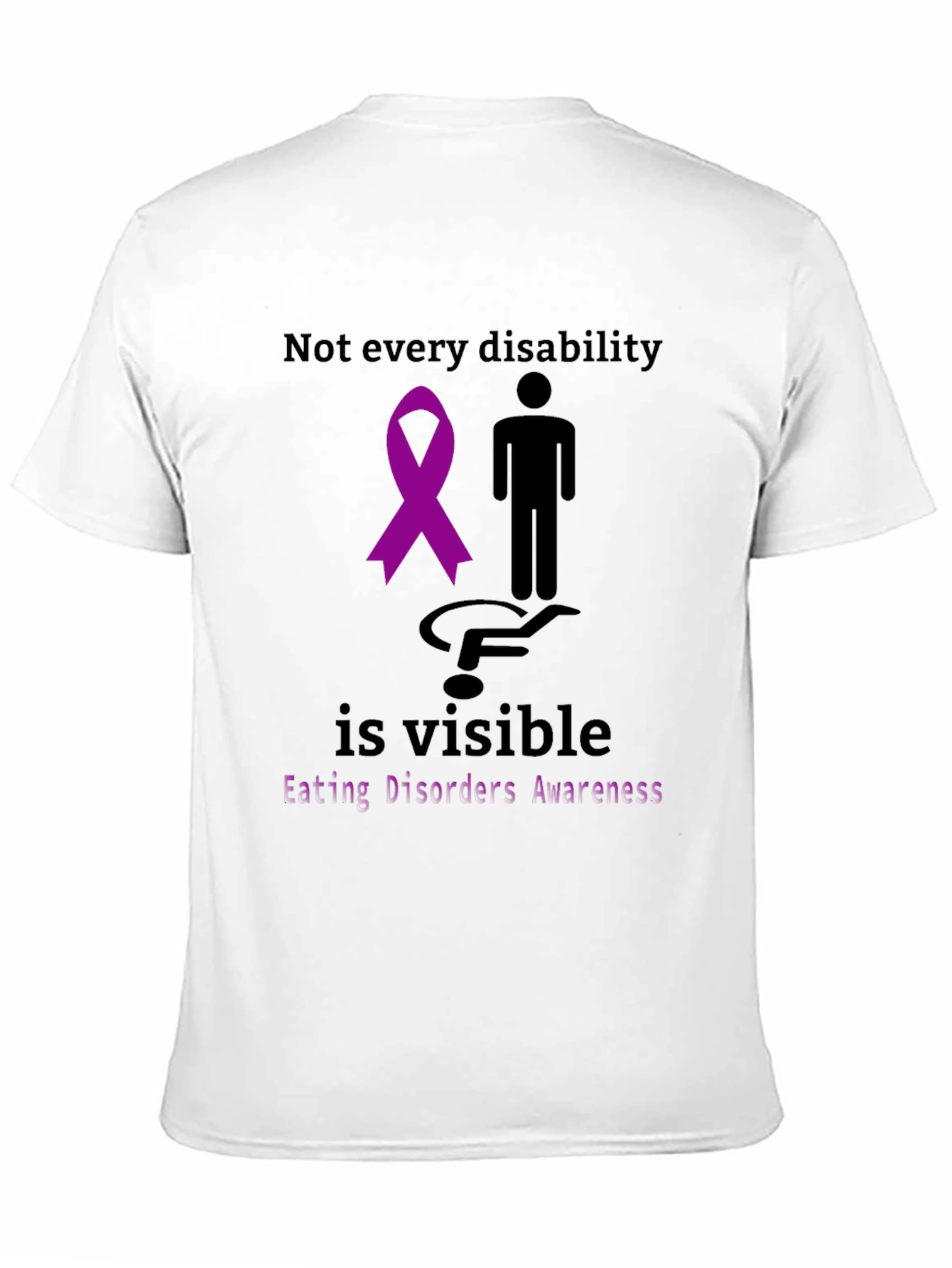 Black Eating Disorders Awareness T-Shirt view 11