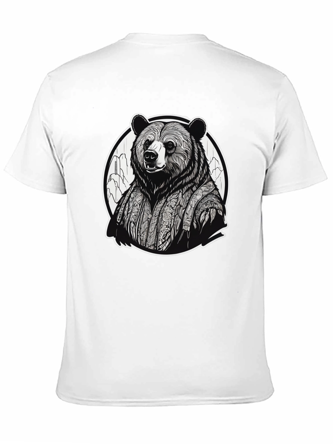 Black Bear Kimono Graphic Tee - Unique Streetwear view 11