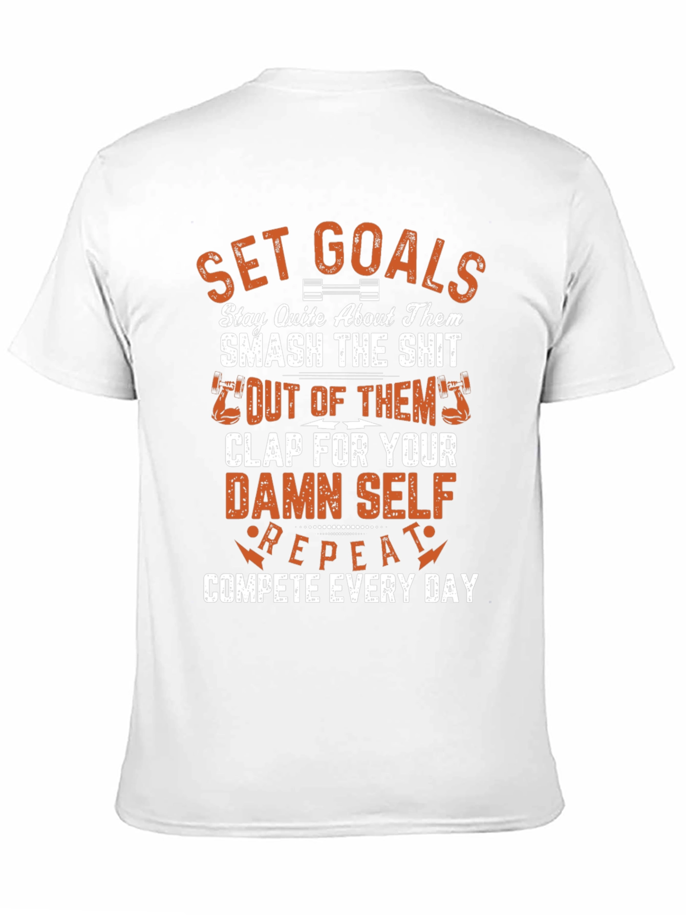 Black Motivational Workout T-Shirt view 11