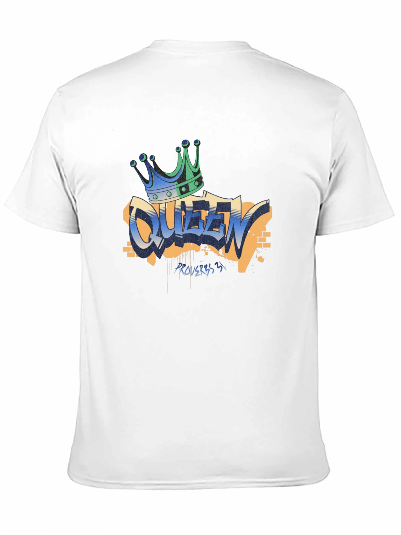 Black Queen Graffiti T-Shirt - Crown Graphic Tee view 11
