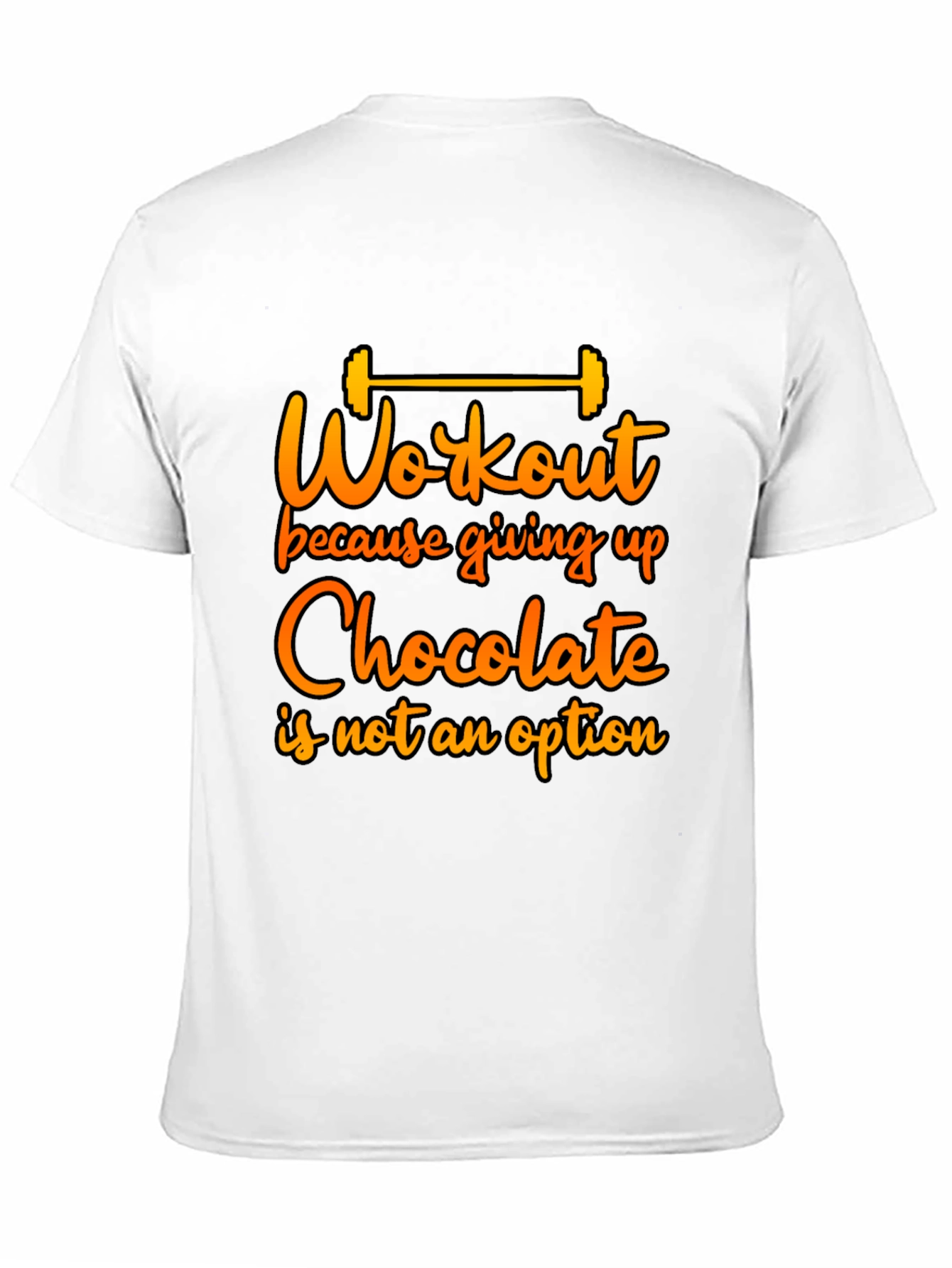 Black Workout For Chocolate Graphic Tee - Funny Fitness Shirt view 11