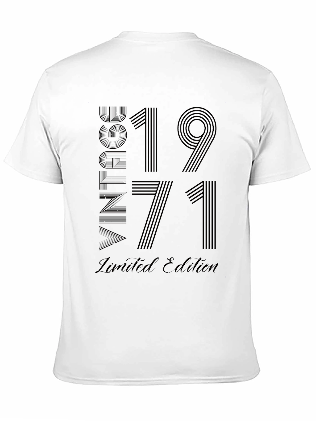 Black Vintage 1971 Limited Edition Black T-Shirt view 11