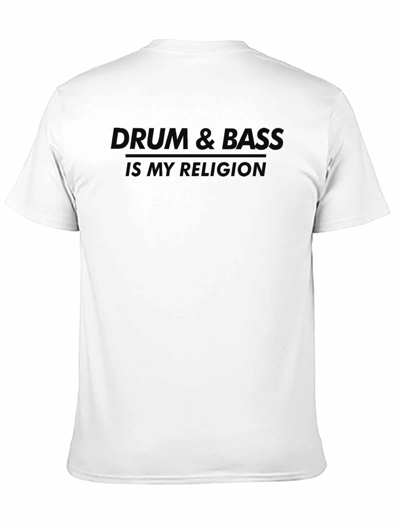 Black Drum & Bass Is My Religion T-Shirt view 11