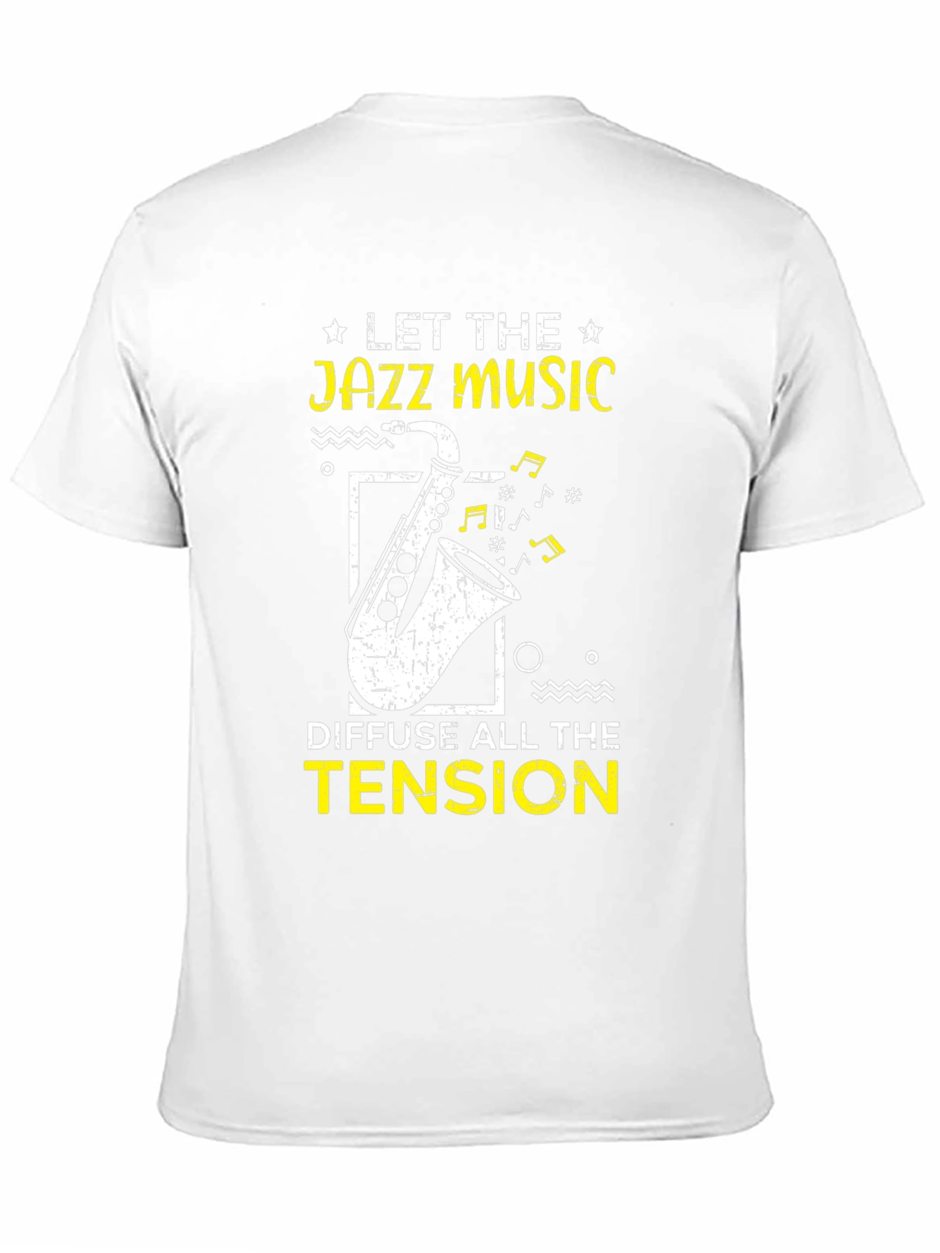 Black Jazz Music T-Shirt - Diffuse All the Tension view 11
