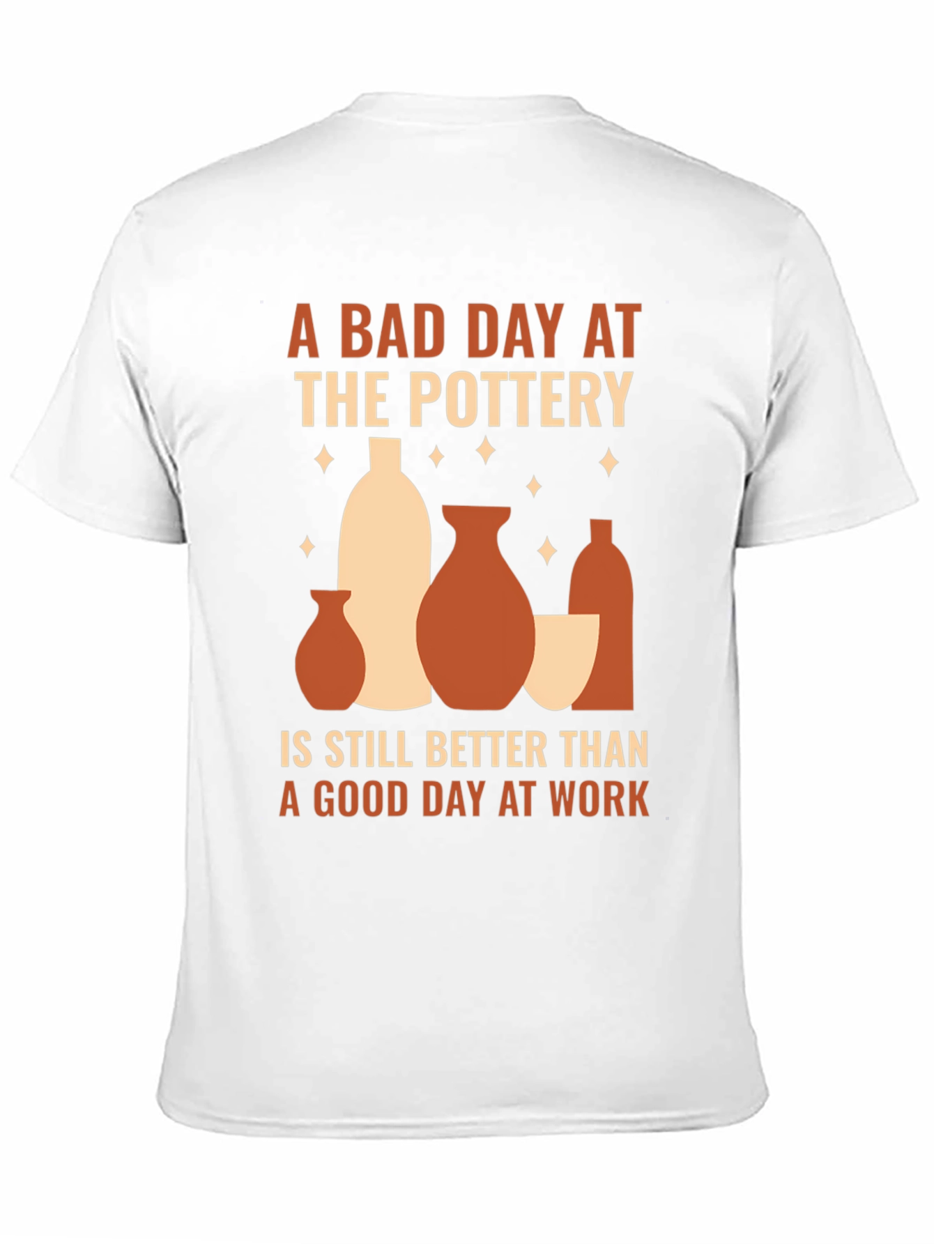 Black Pottery Lover T-Shirt, Bad Day Pottery Better Than Work view 11