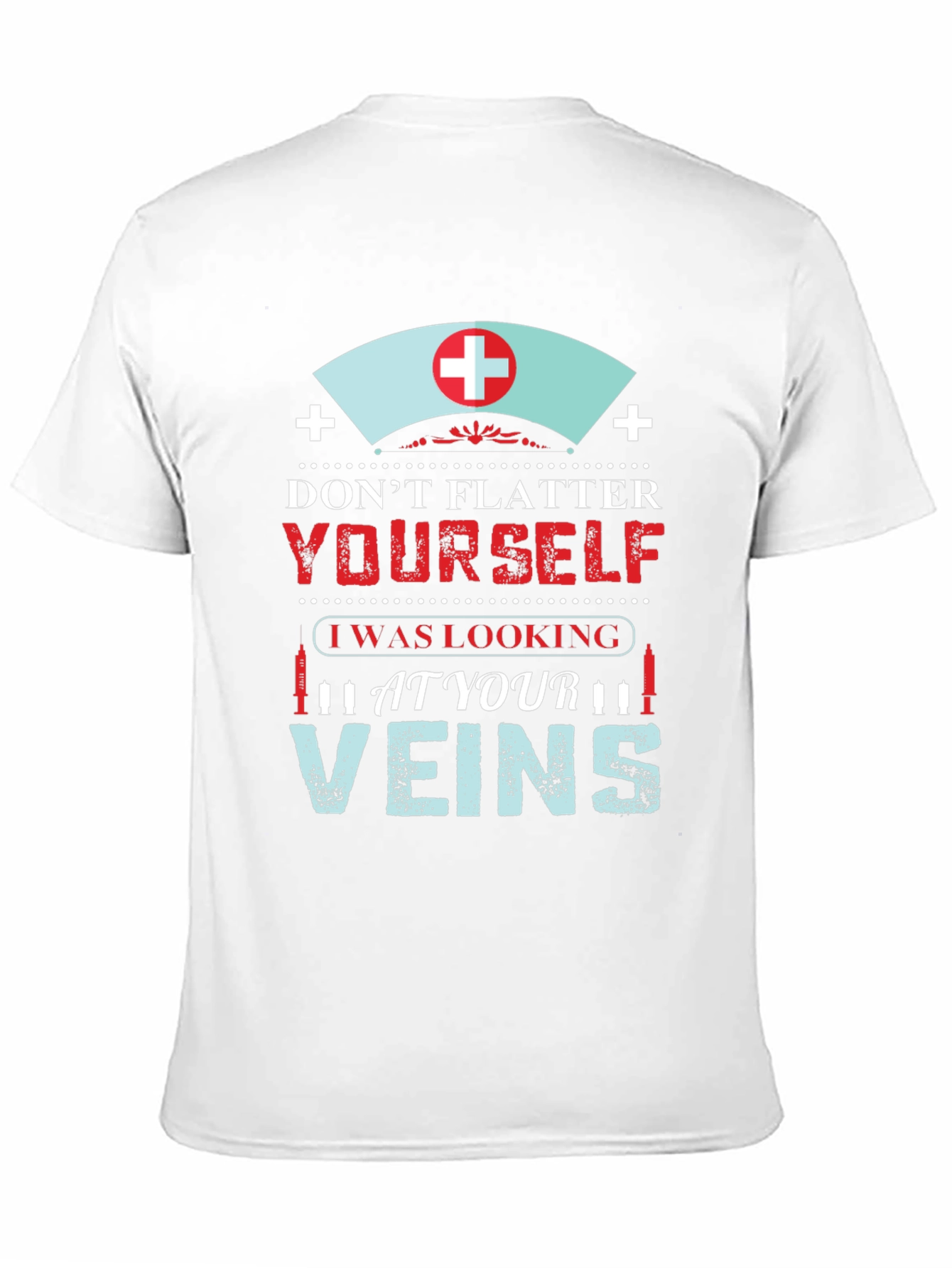 Black Funny Nurse Vein T-Shirt view 11