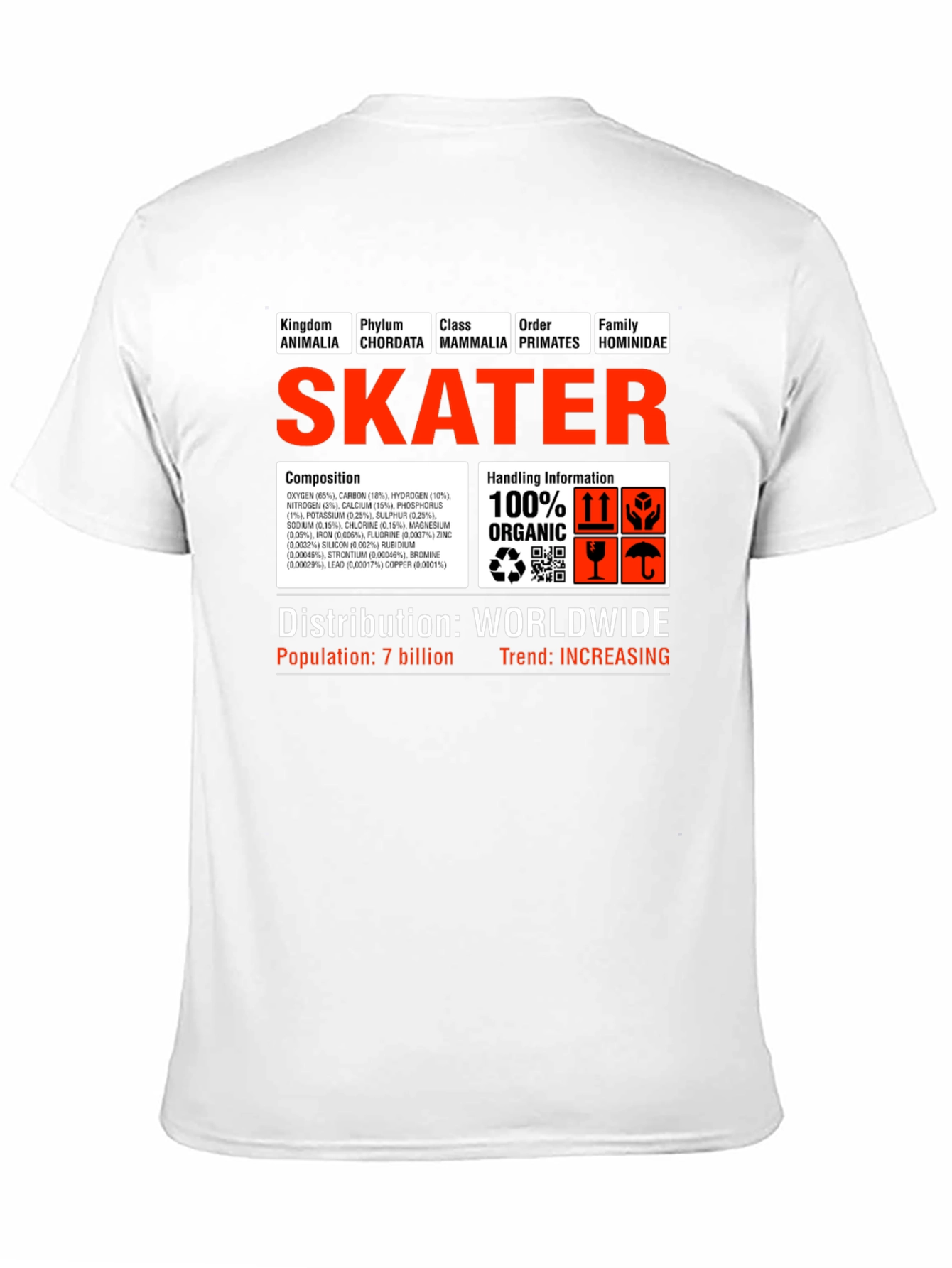 Black Skater Graphic T-Shirt - Organic Composition Design view 11