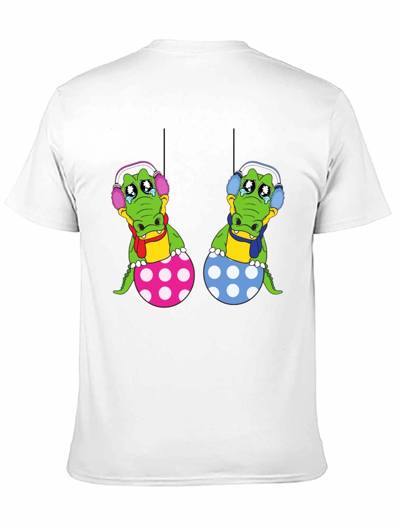 Black Crying Gator Easter Egg Graphic Tee view 11