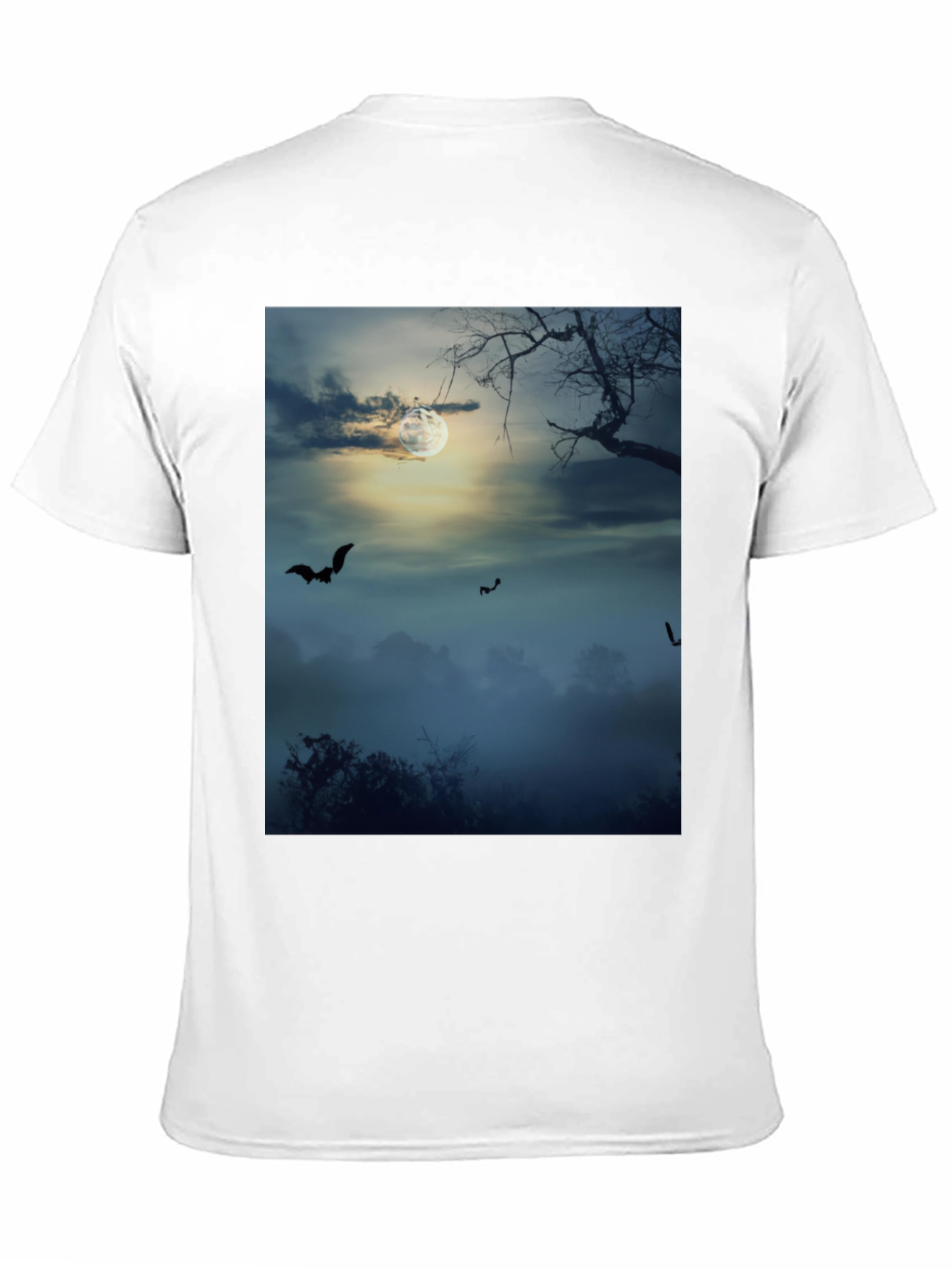 Spooky Night Bats Graphic Tee - 11