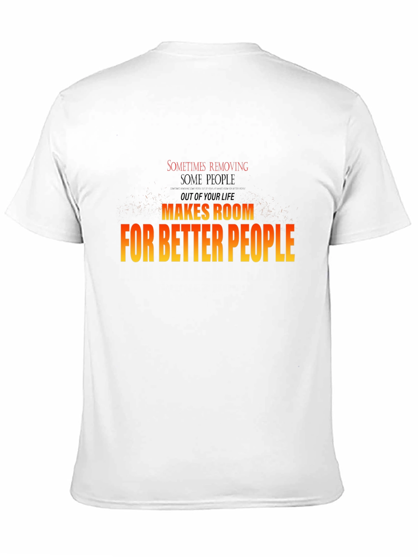 Black Motivational Graphic T-Shirt - Room for Better People view 11