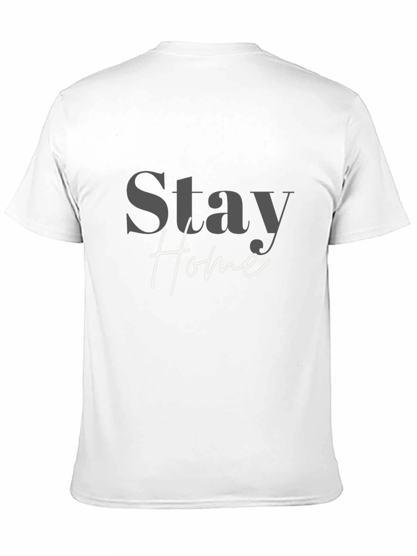 Black Stay Home Graphic Tee - Black Cotton Blend view 11