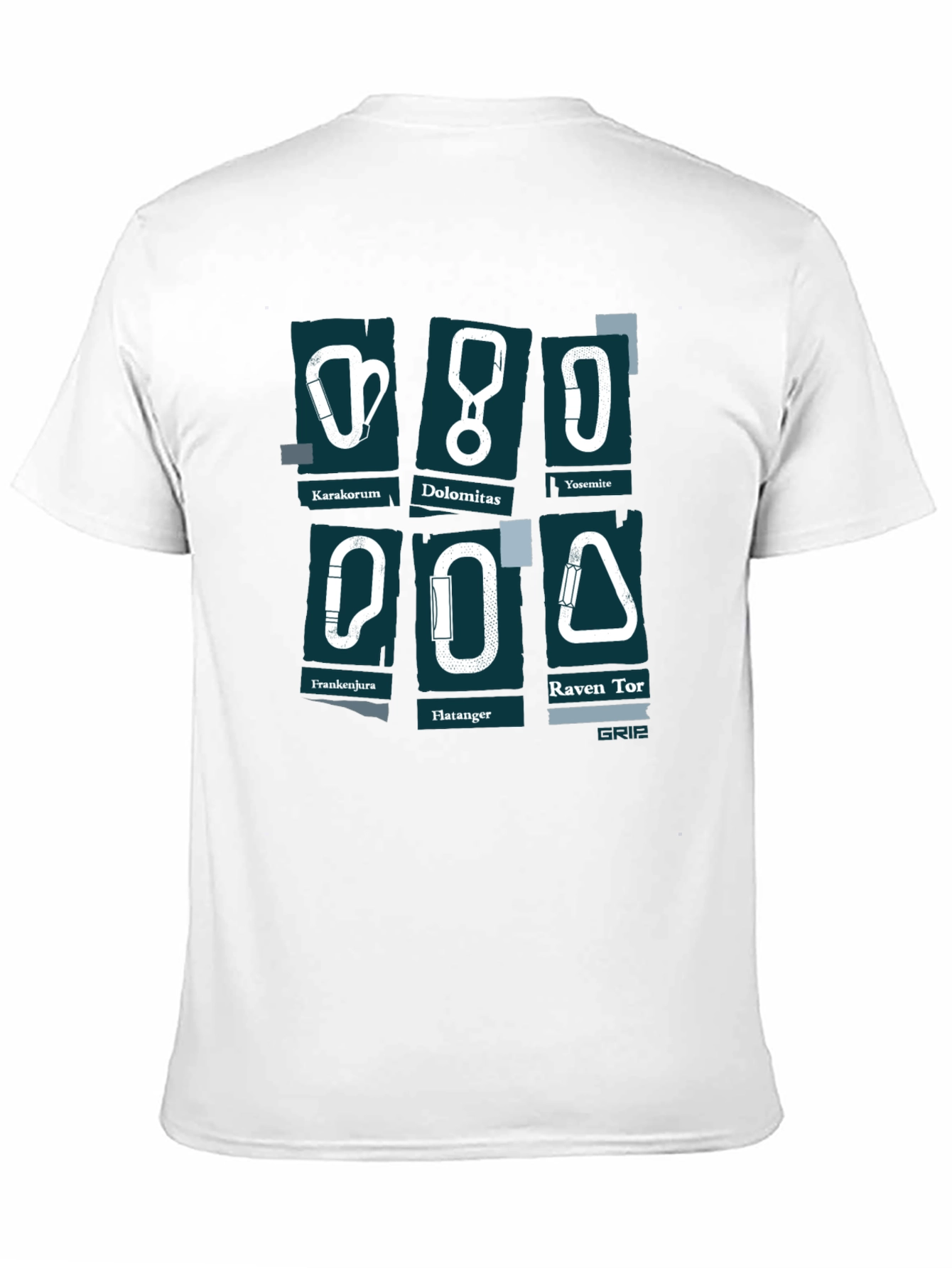 Black Climbing Carabiner T-Shirt - Black Adventure Tee view 11