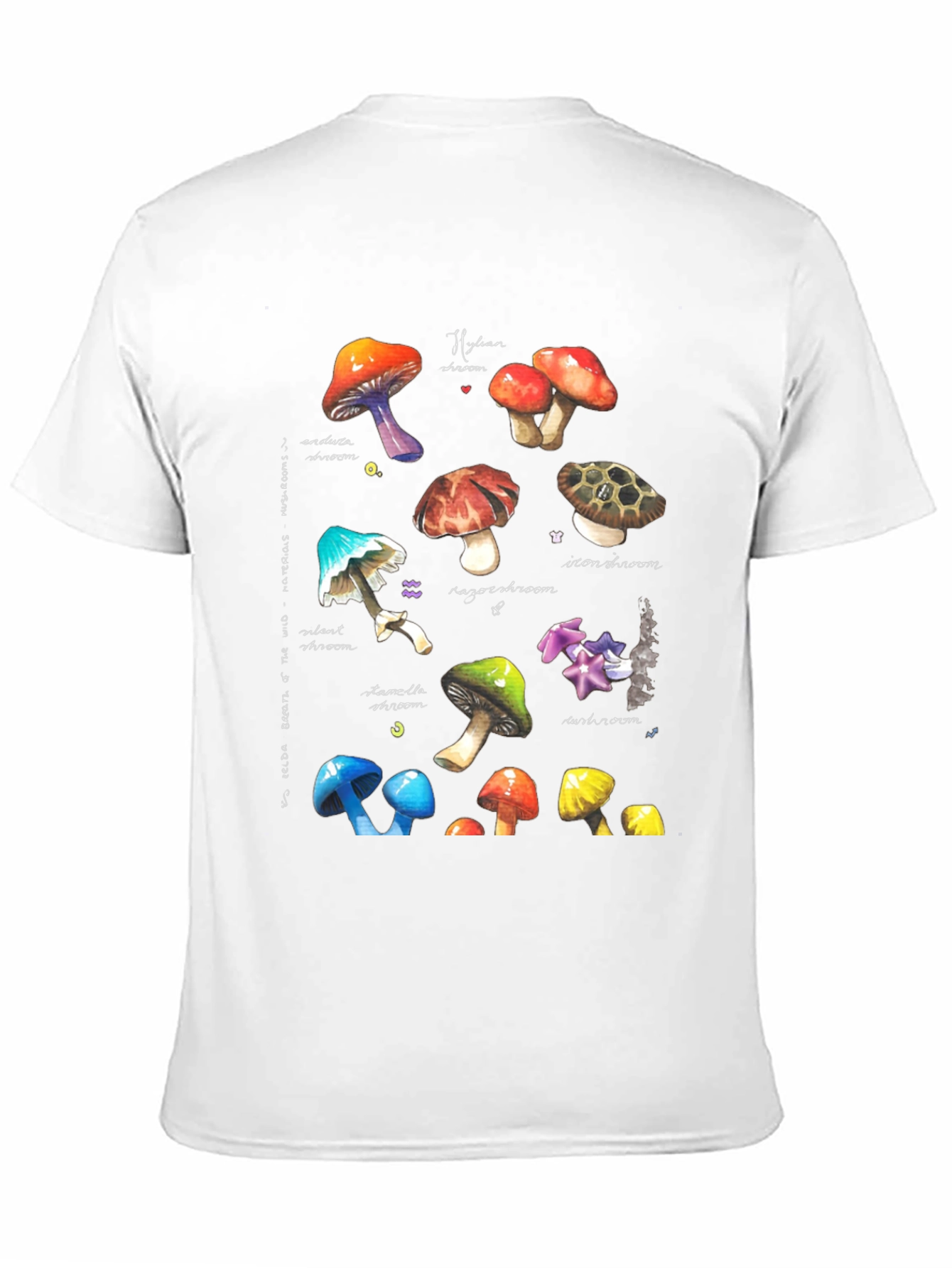 Black Watercolor Mushroom Graphic Tee view 11