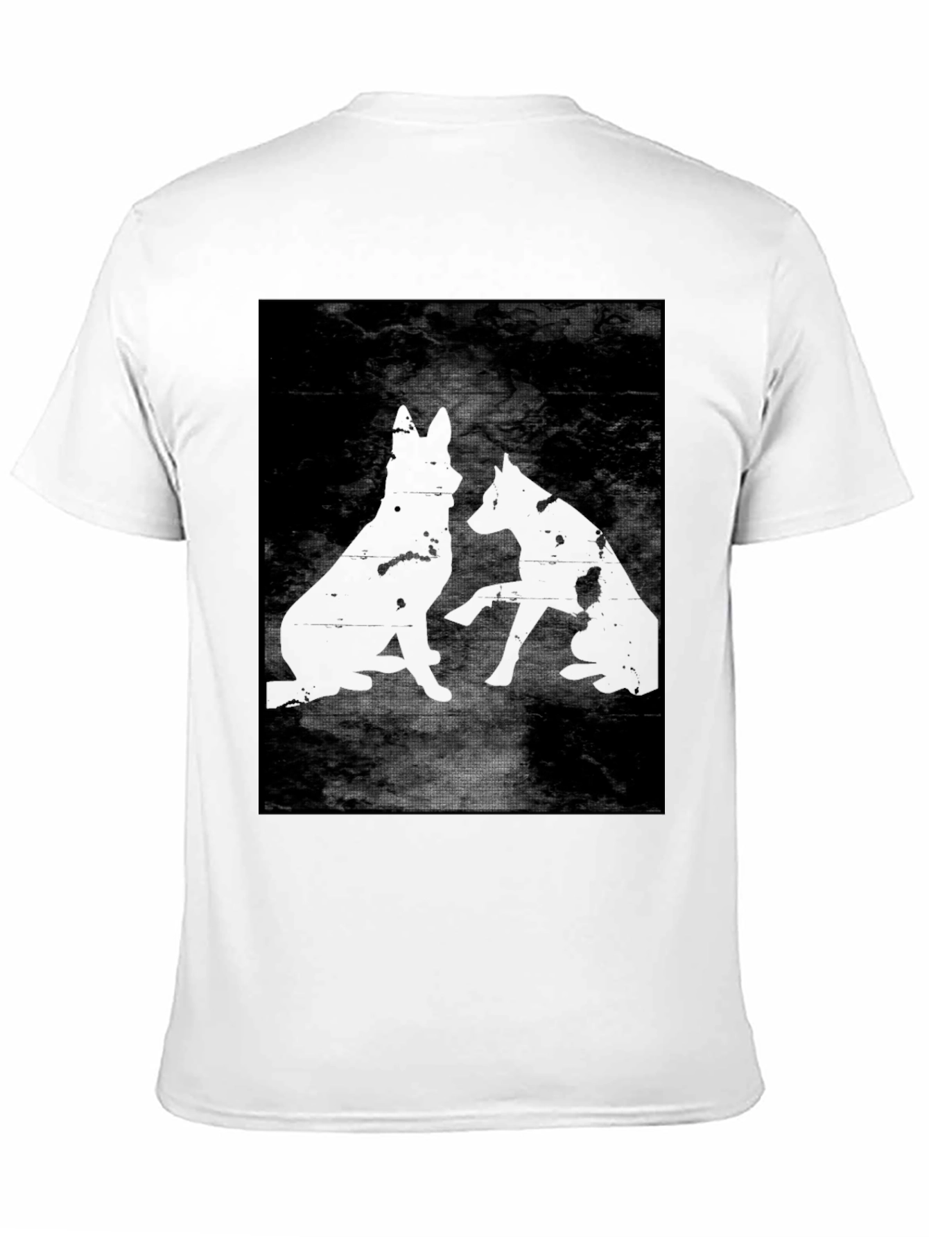 Black Black Dog Silhouette Graphic T-Shirt view 11