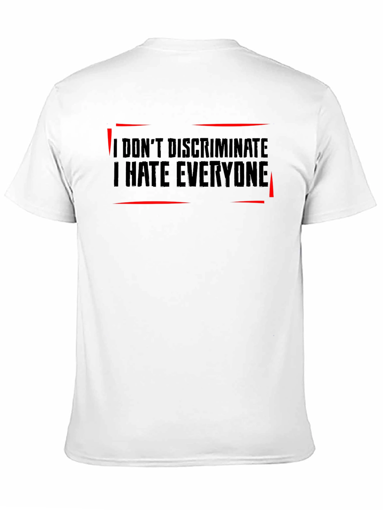 Black I Hate Everyone T-Shirt: Funny Sarcastic Graphic Tee view 11
