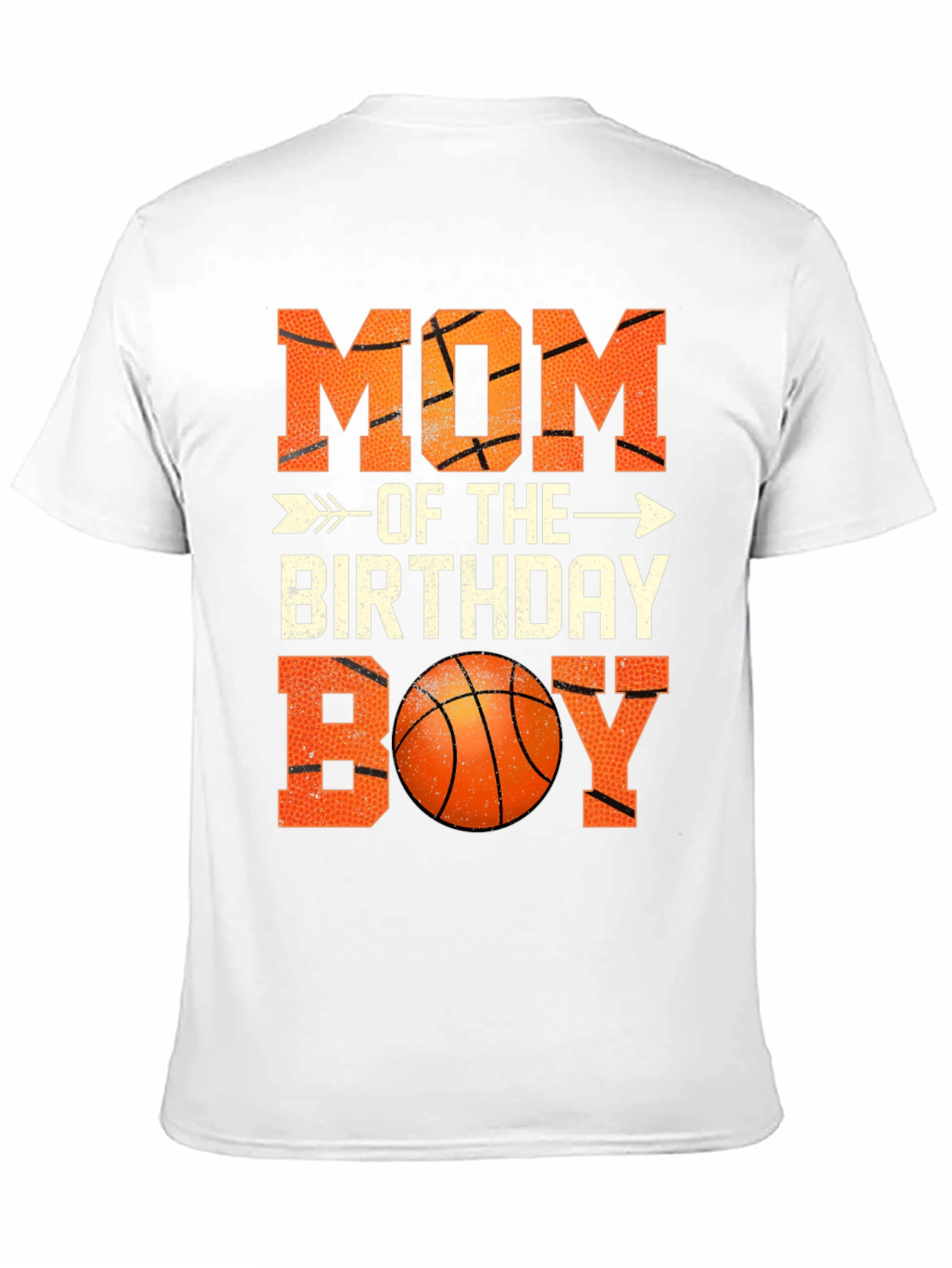 Black Mom of the Birthday Boy Basketball T-Shirt view 11