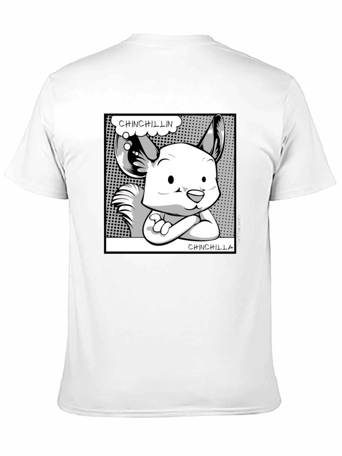 Black Chinchillin' Chinchilla Graphic Tee - Black view 11