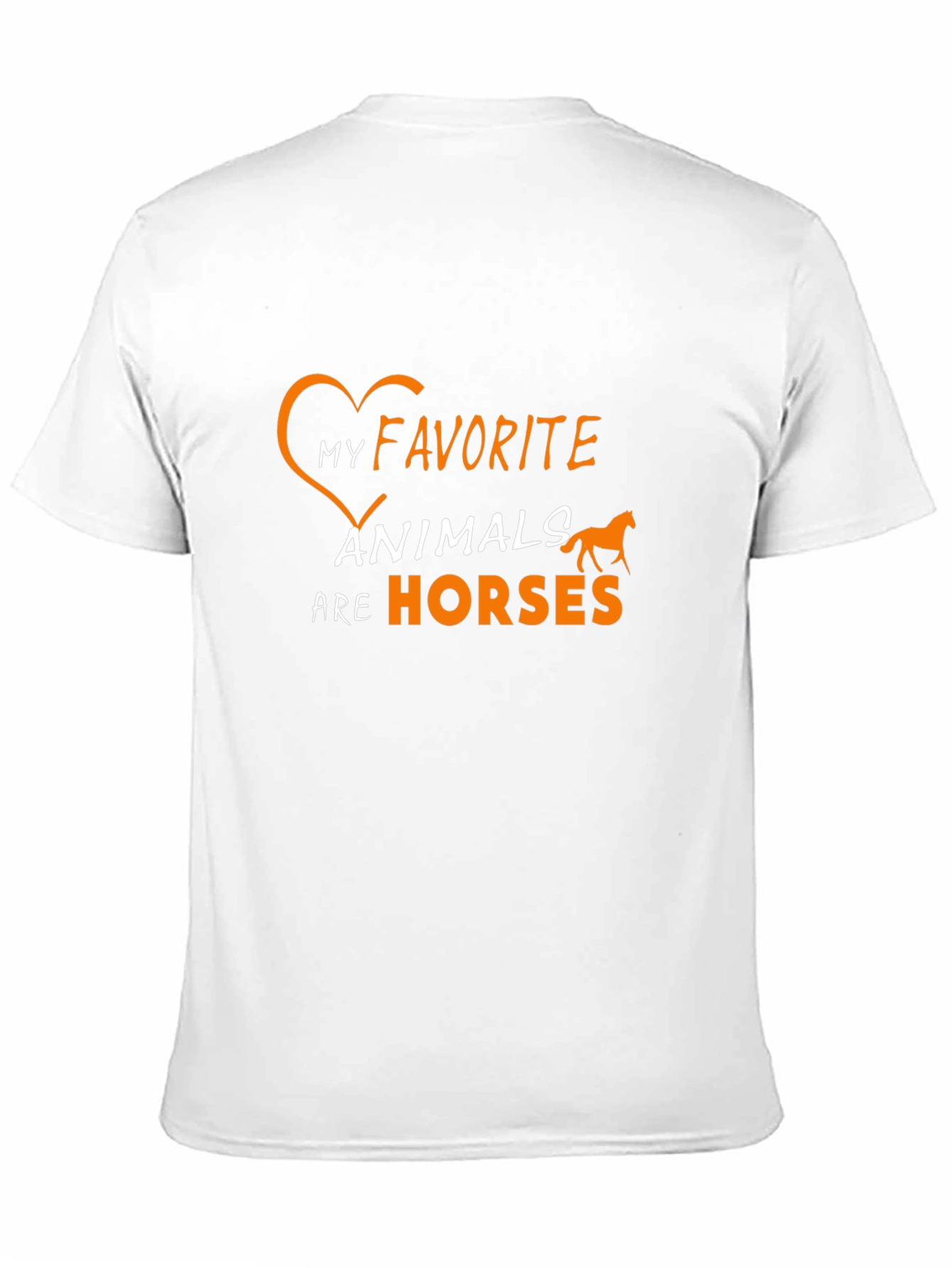 Black My Favorite Animals Are Horses T-Shirt view 11