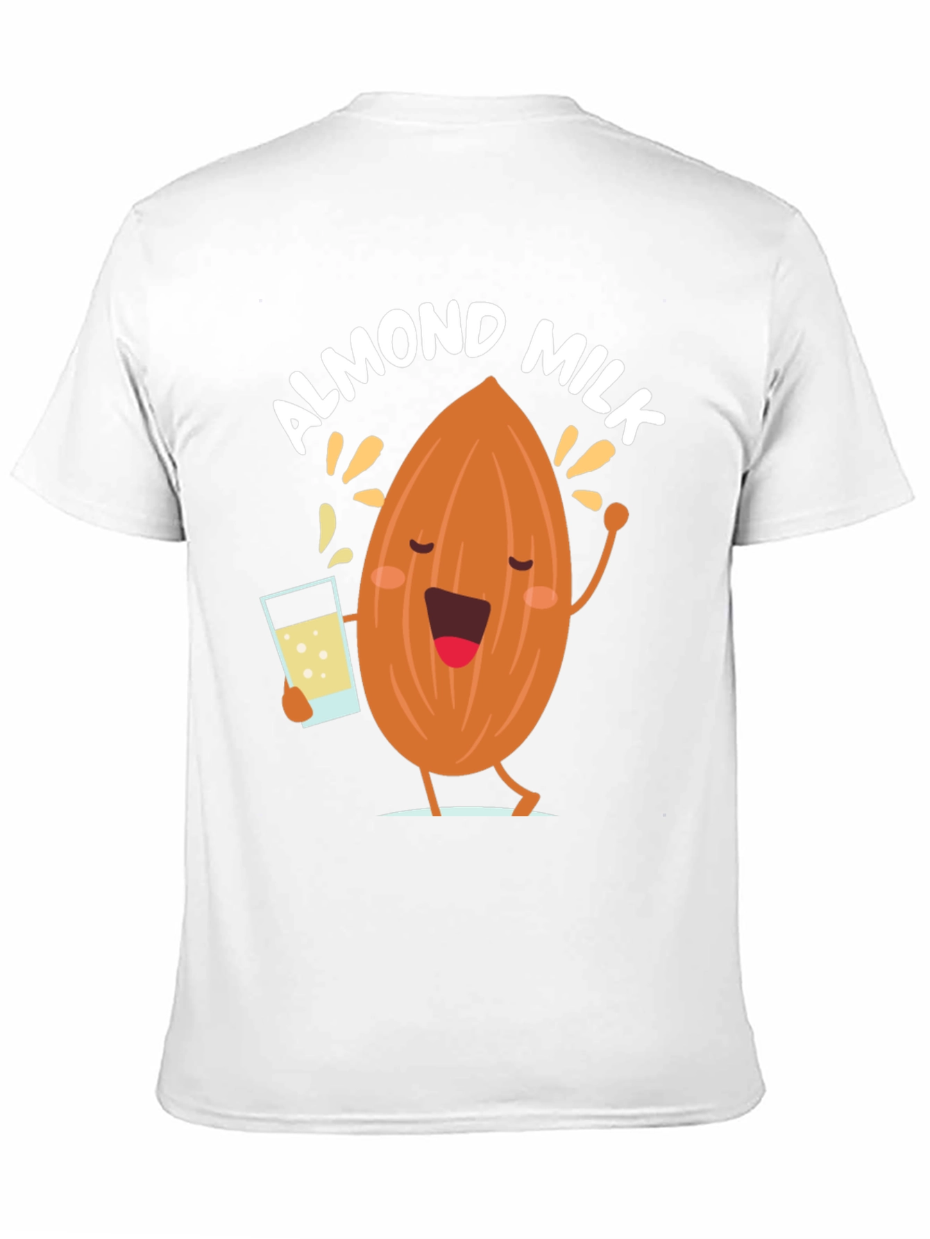 Black Almond Milk Graphic Tee - Funny Cartoon T-Shirt view 11