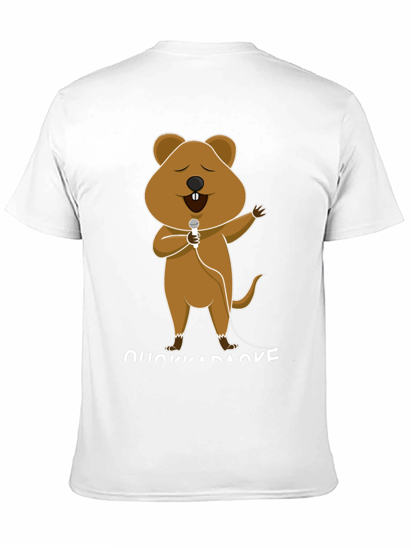 Black Quokka Karaoke T-Shirt - Sing Your Heart Out! view 11