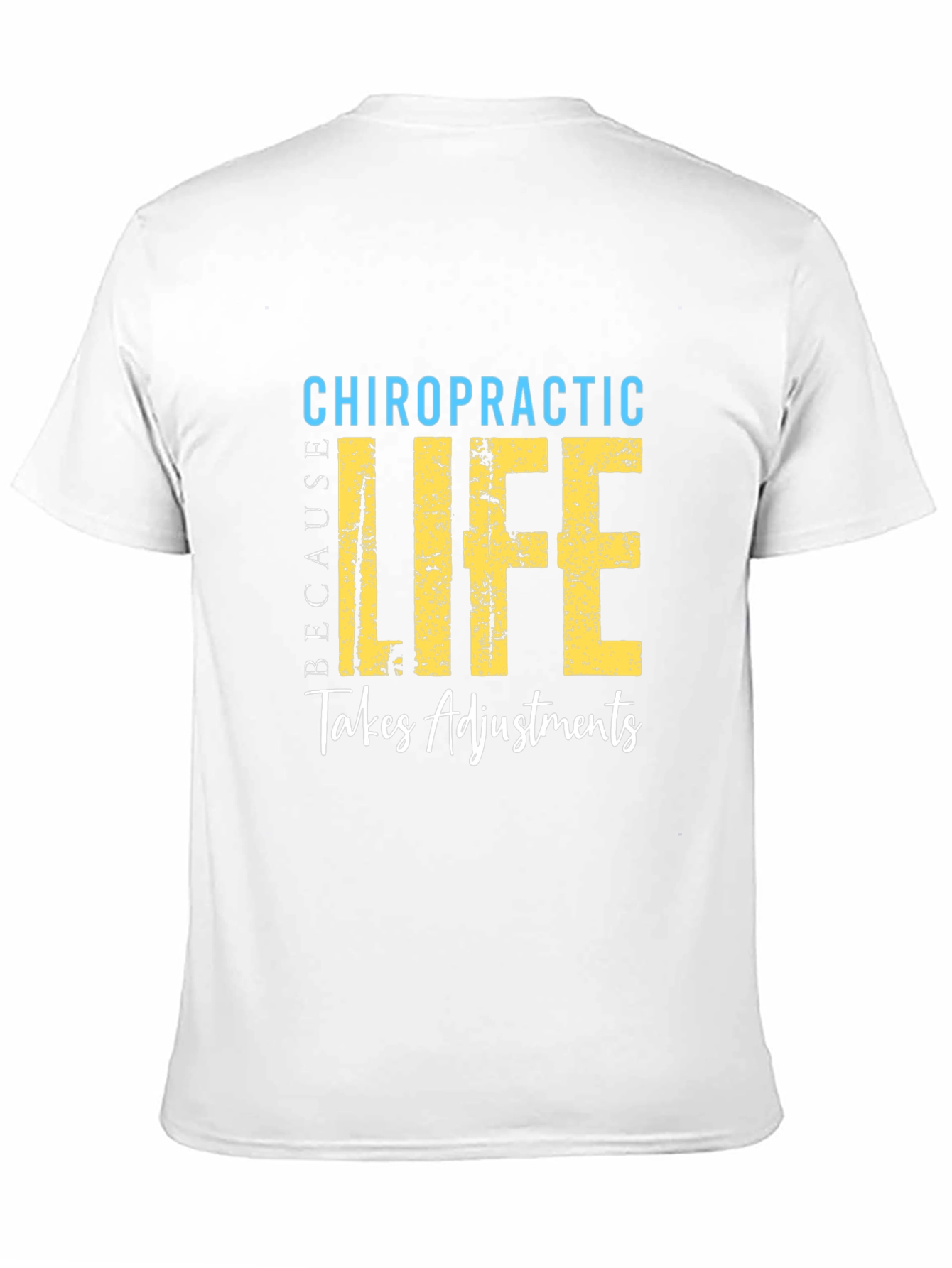 Black Chiropractic Life Takes Adjustments T-Shirt view 11