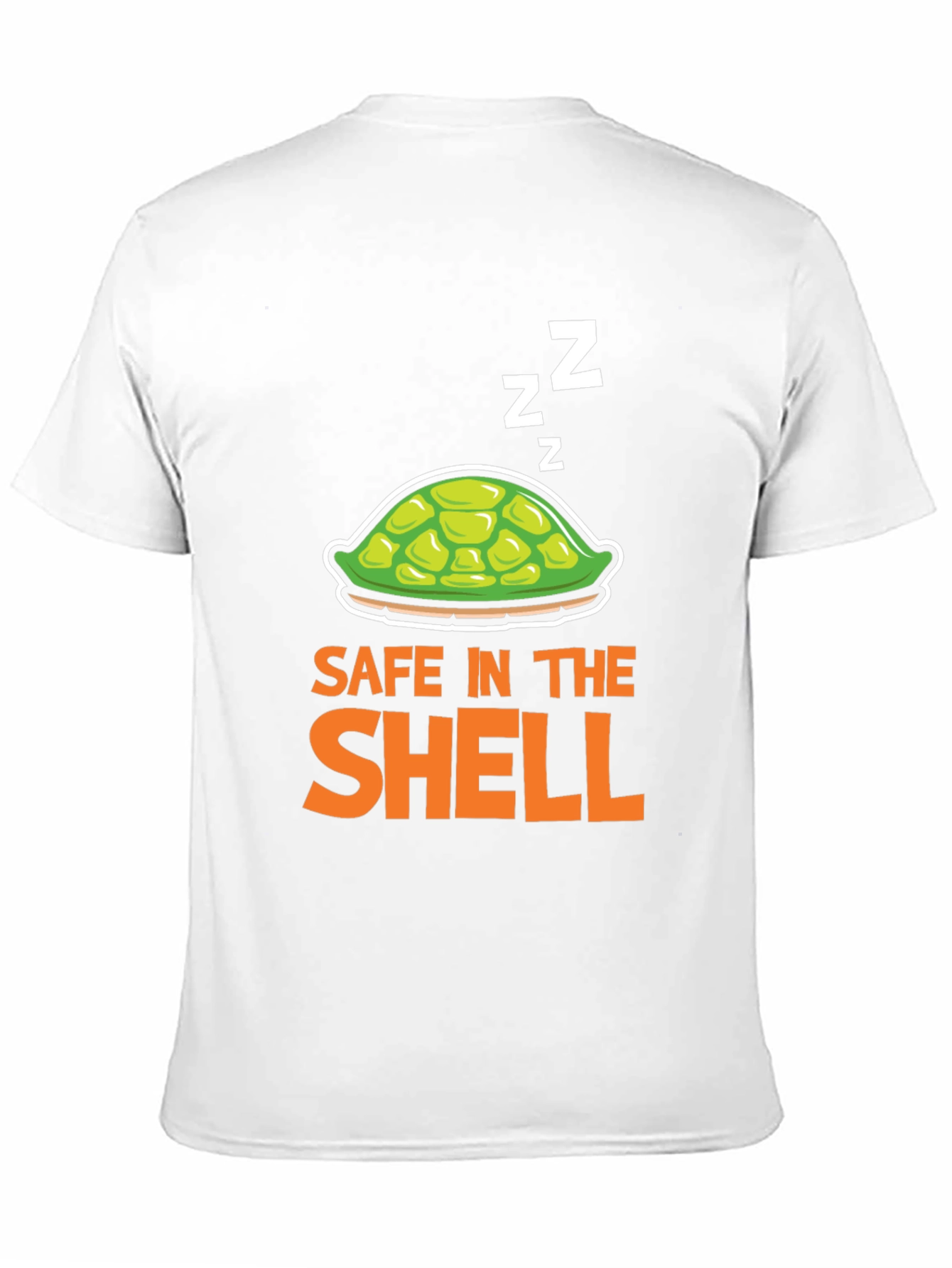 Black Safe in the Shell T-Shirt - Sleeping Turtle Tee view 11