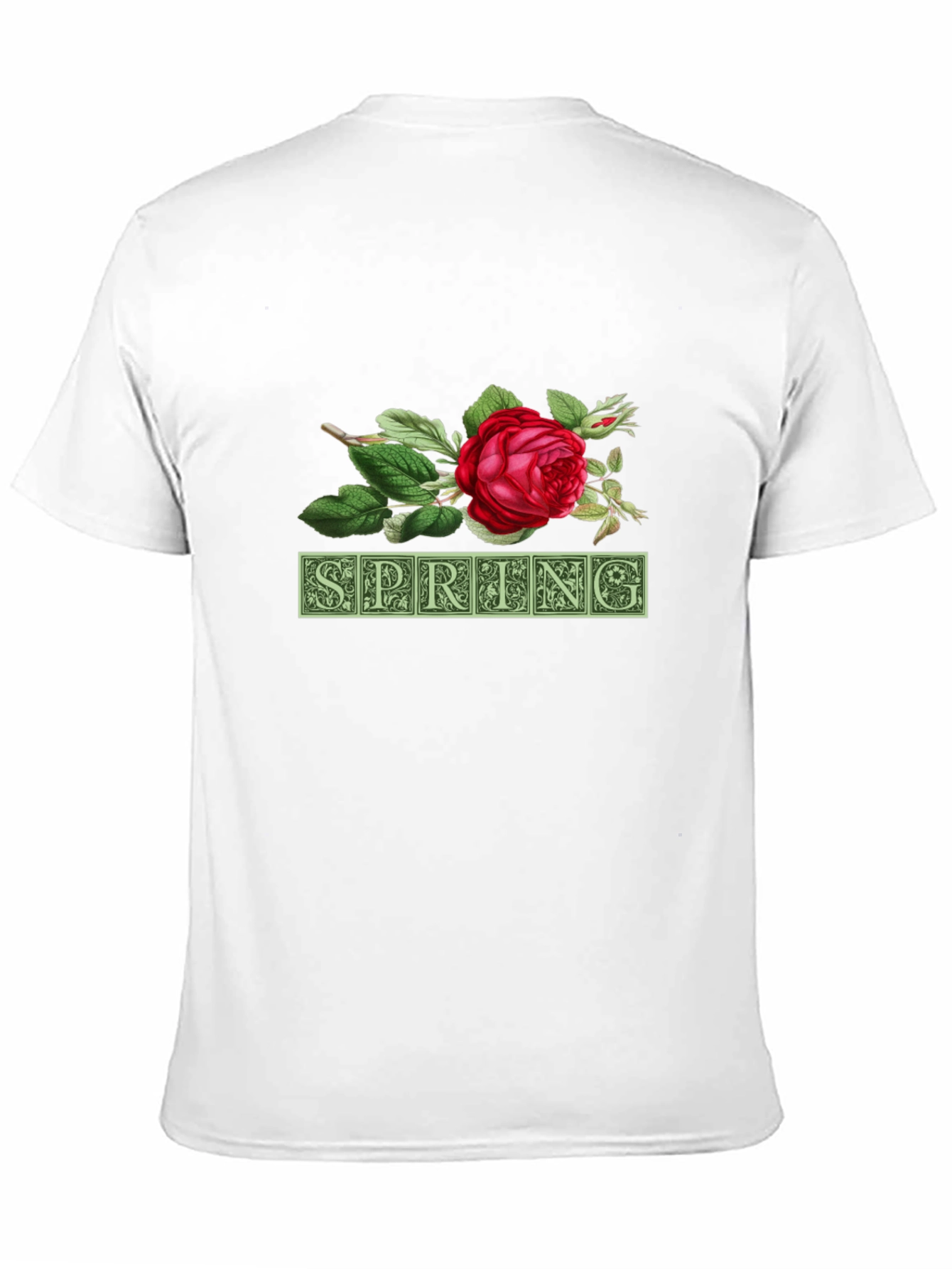 Black Spring Floral T-Shirt - Nature Inspired Design view 11