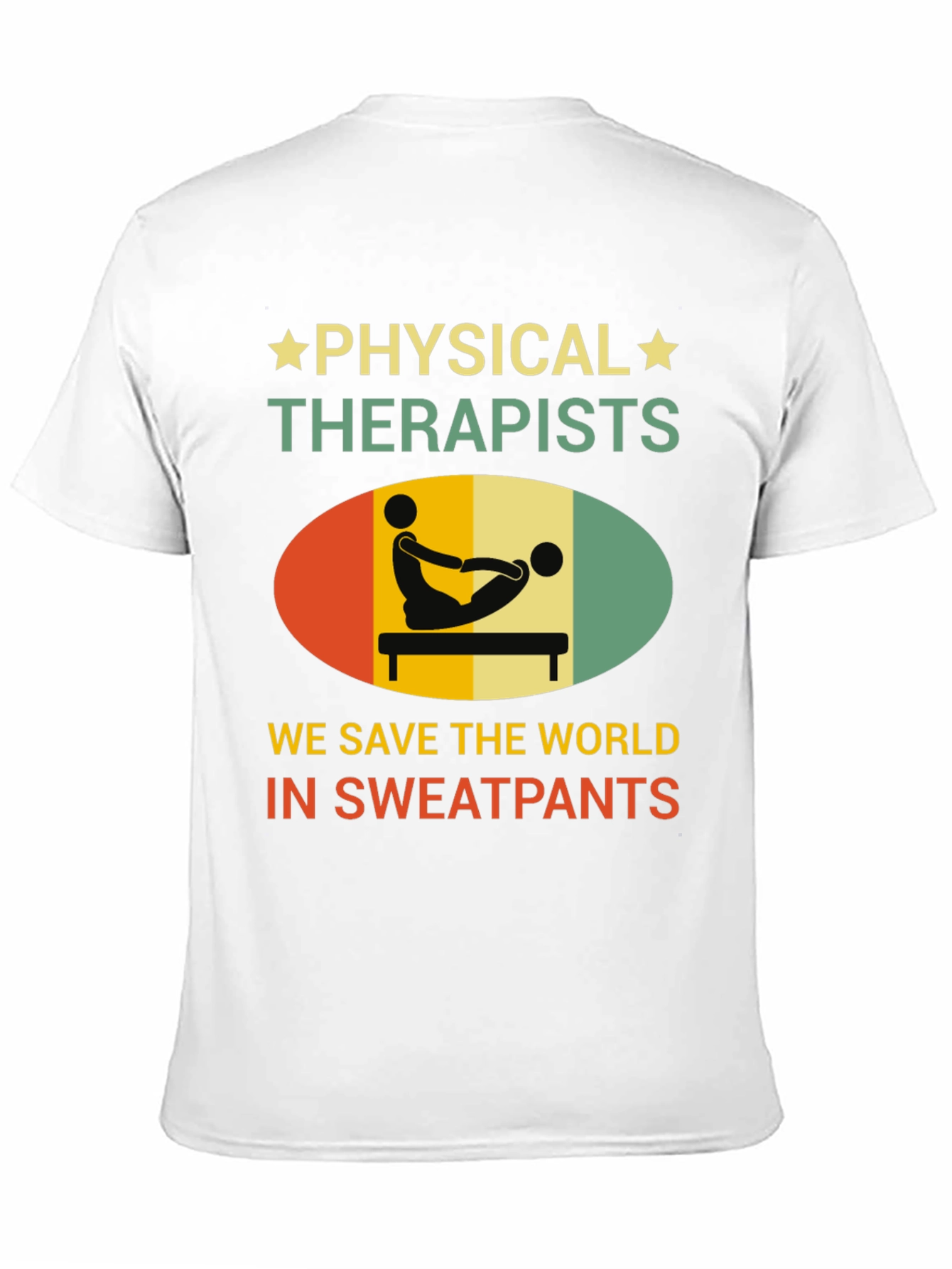 Black Physical Therapist T-Shirt - Save the World Sweatpants view 11