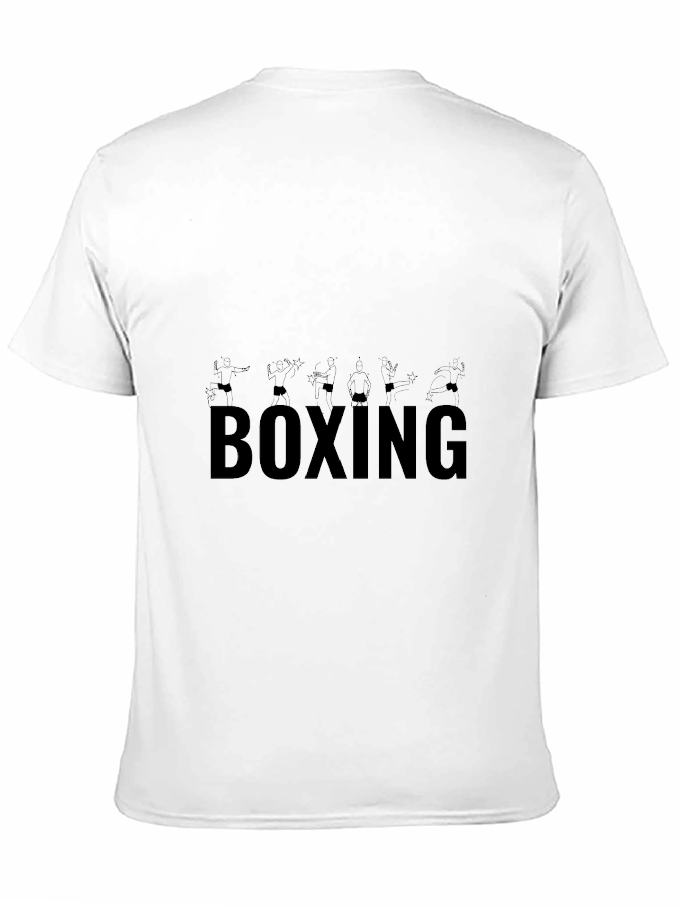 Black Boxing Graphic Print Black T-Shirt view 11