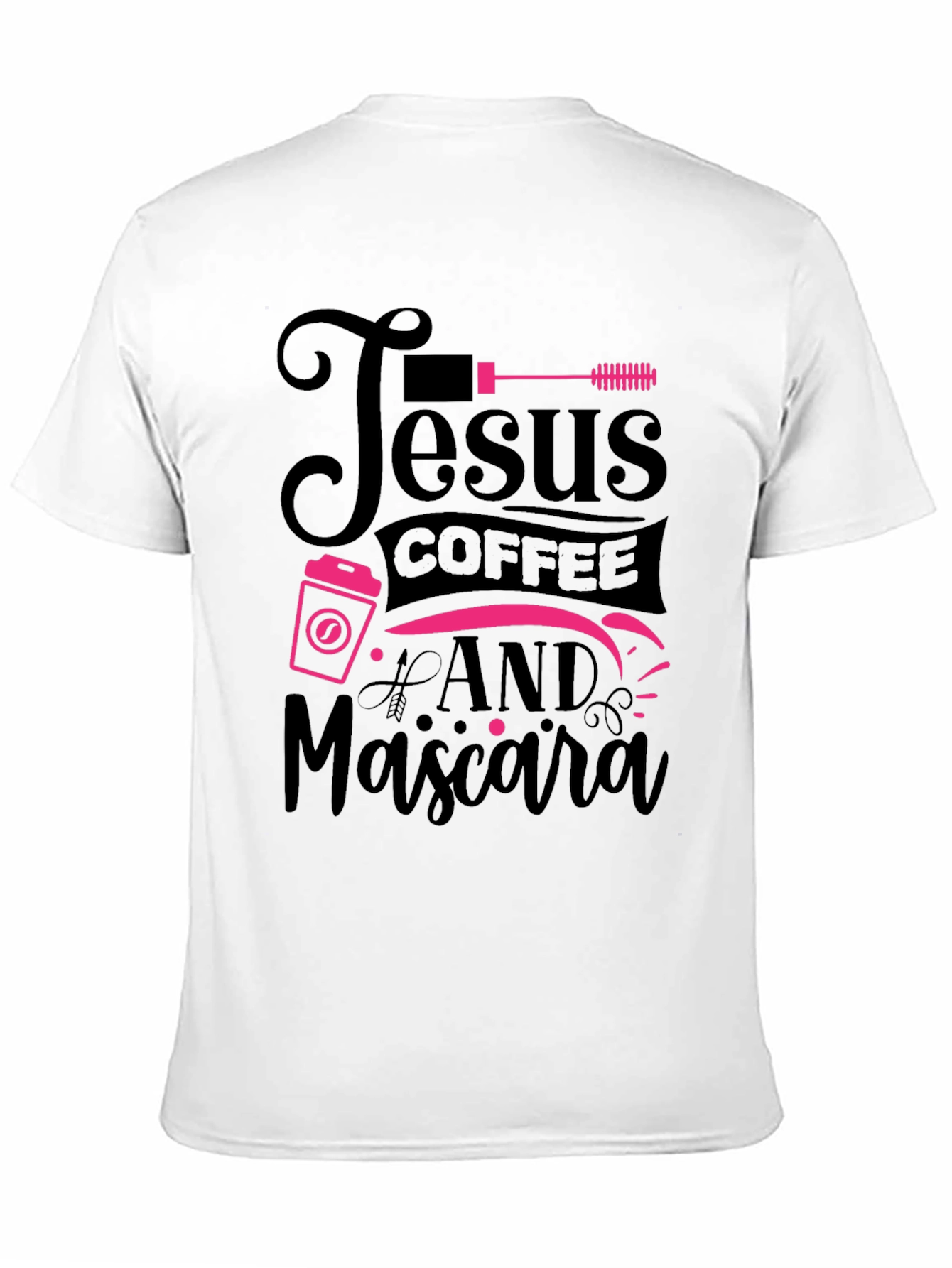Black Jesus Coffee & Mascara Black T-Shirt view 11